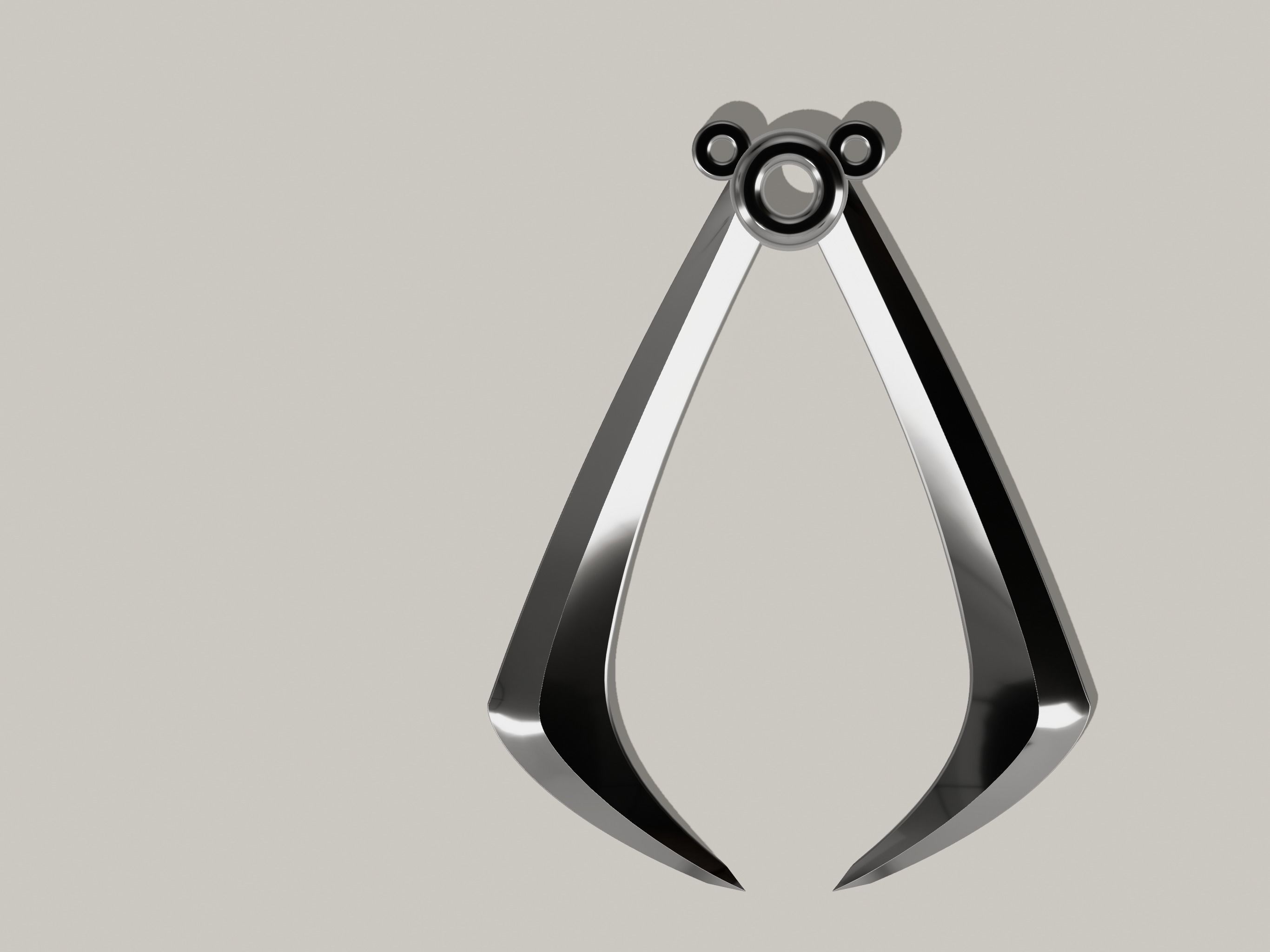 THE WOLFS VAMBRACE EMBLEM ASSASSINS CREED LOGO CONNORS GAUNTLET 3D print model_10