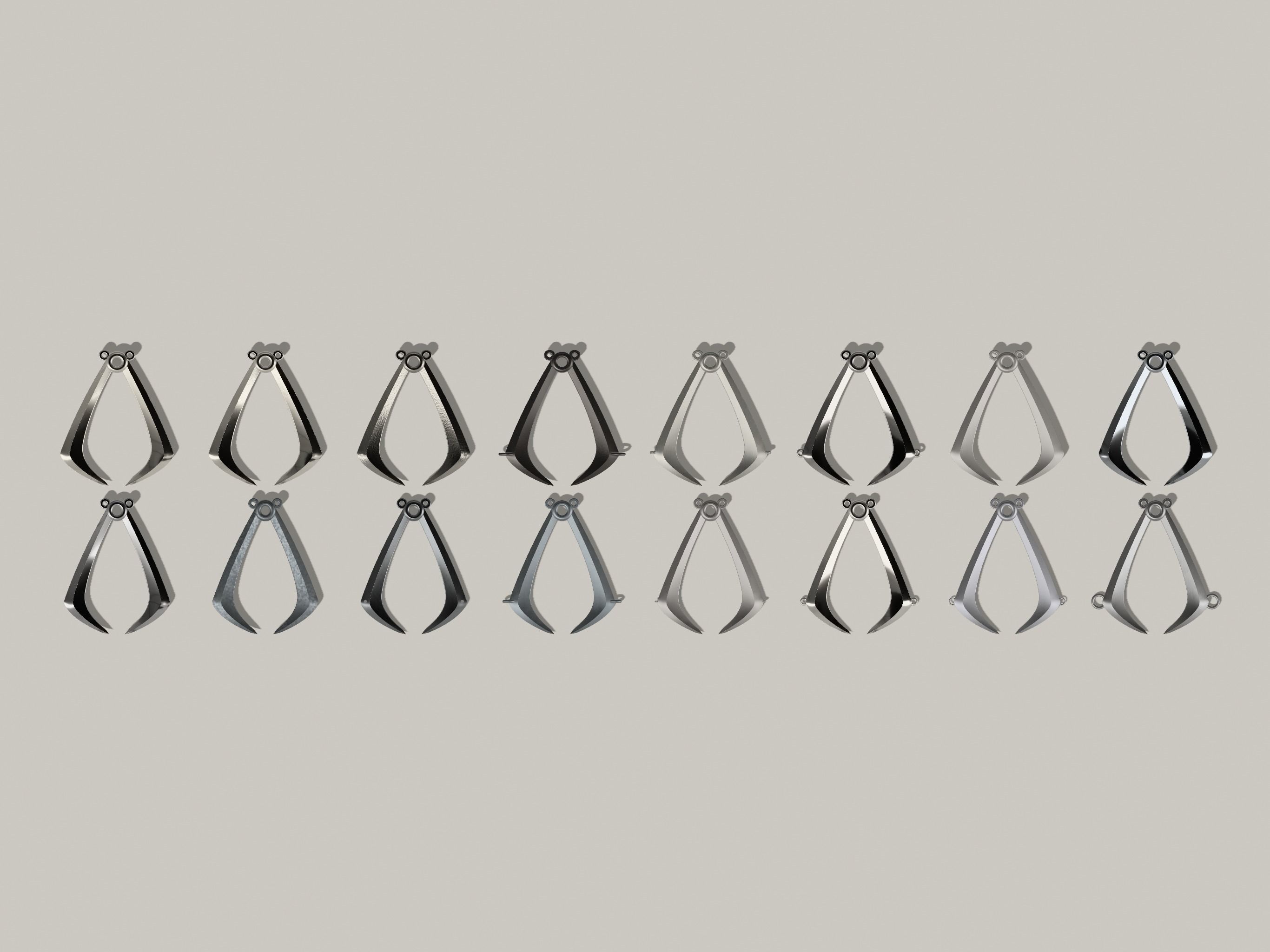 THE WOLFS VAMBRACE EMBLEM ASSASSINS CREED LOGO CONNORS GAUNTLET 3D print model_3