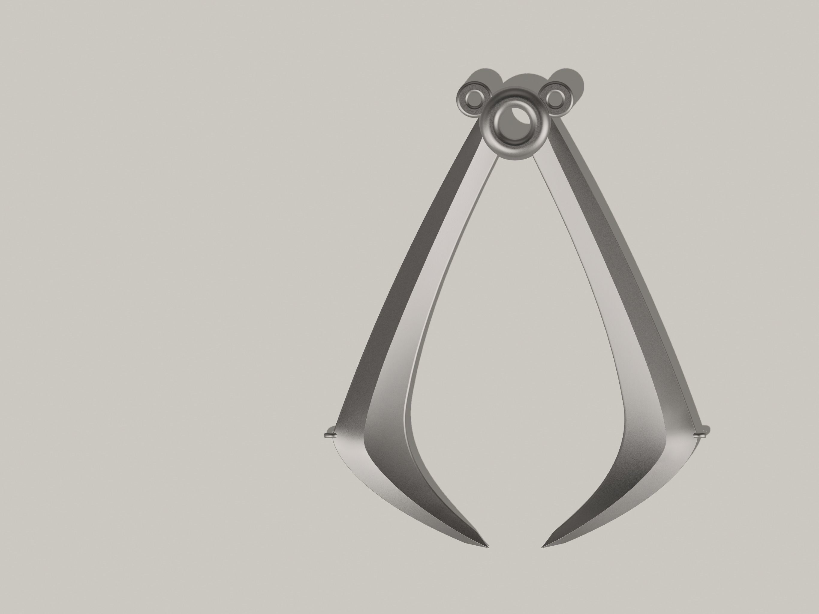 THE WOLFS VAMBRACE EMBLEM ASSASSINS CREED LOGO CONNORS GAUNTLET 3D print model_8