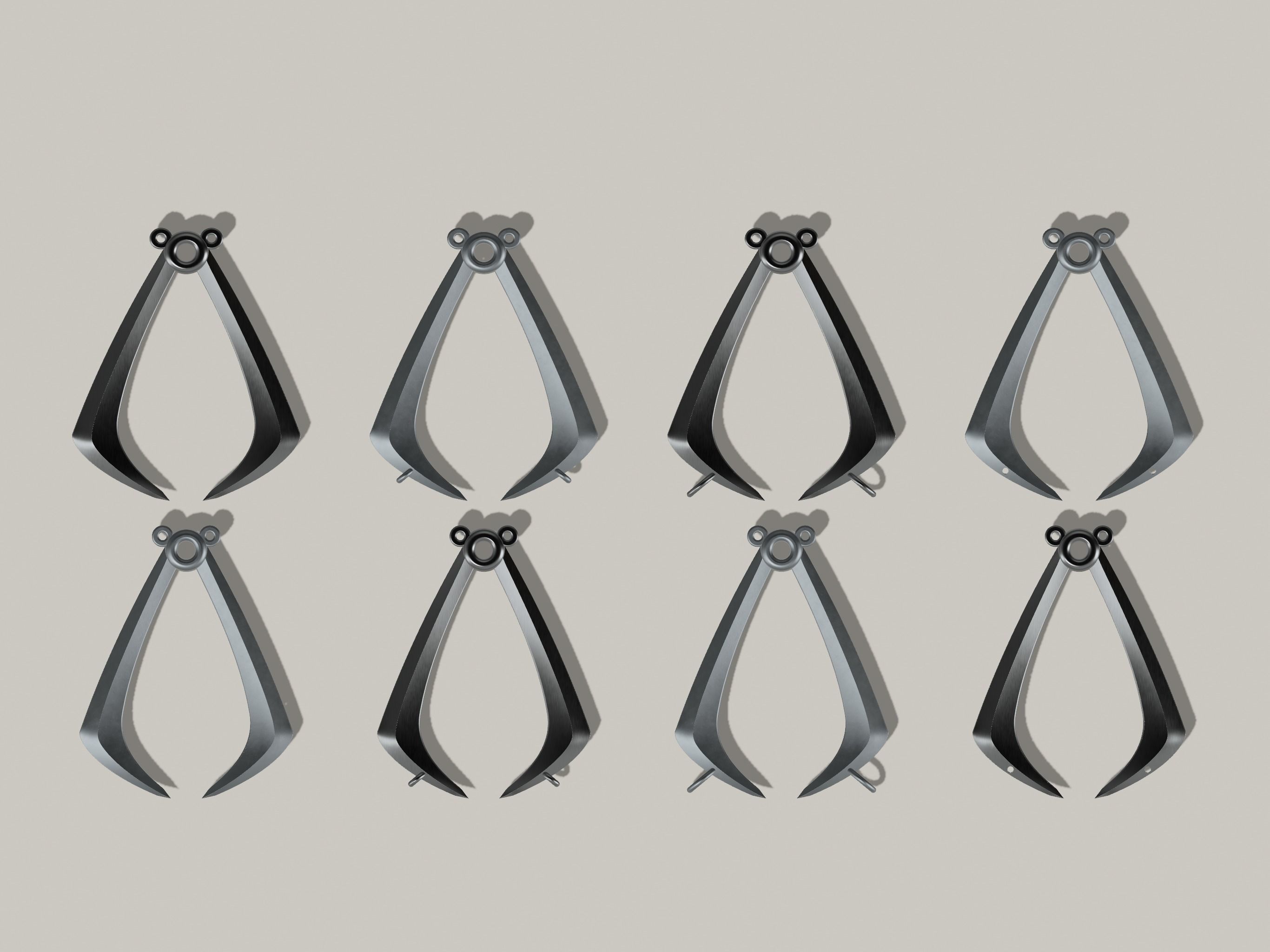 THE WOLFS VAMBRACE EMBLEM ASSASSINS CREED LOGO CONNORS GAUNTLET 3D print model_9