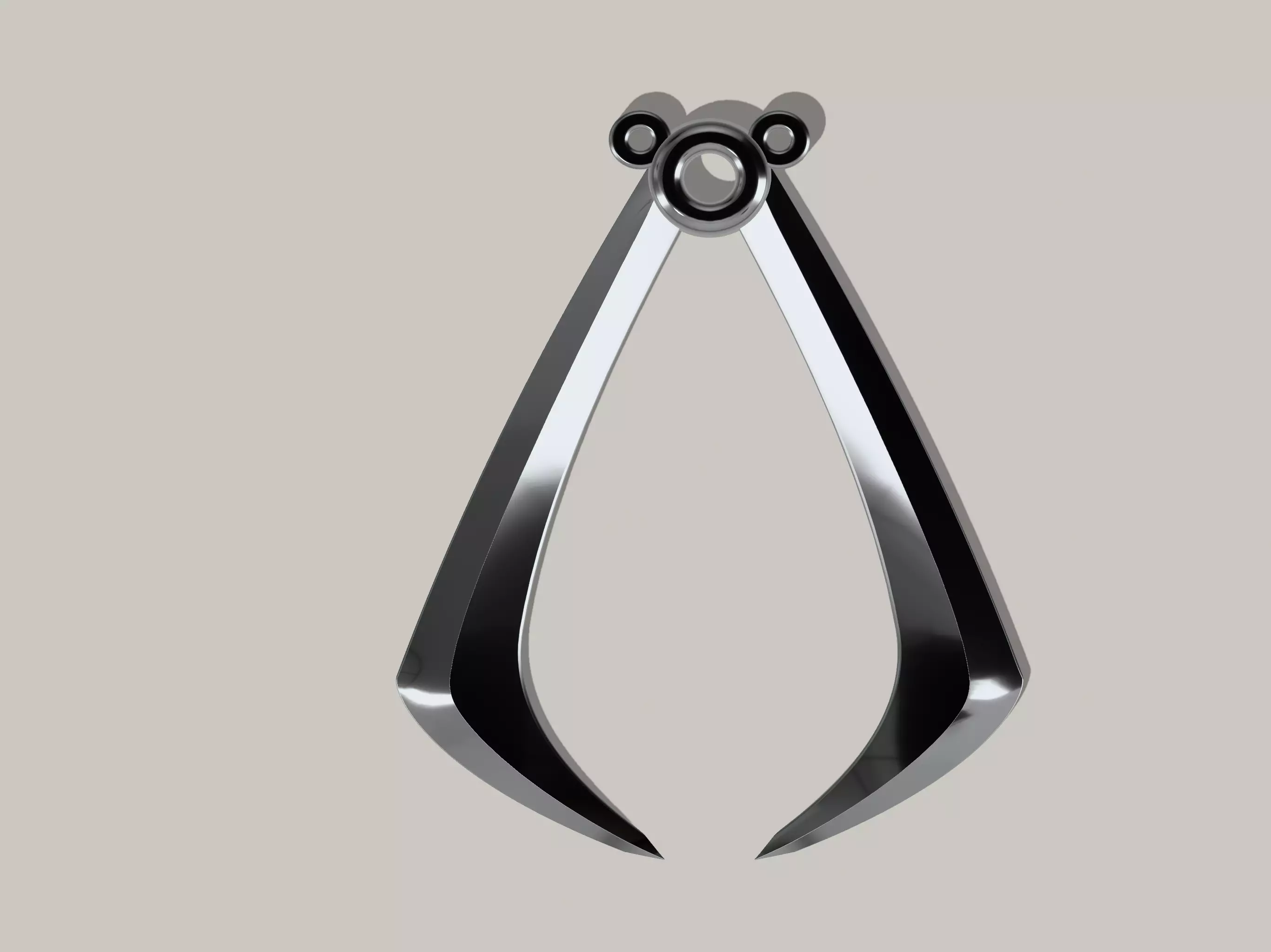 THE WOLFS VAMBRACE EMBLEM ASSASSINS CREED LOGO CONNORS GAUNTLET 3D print model_0