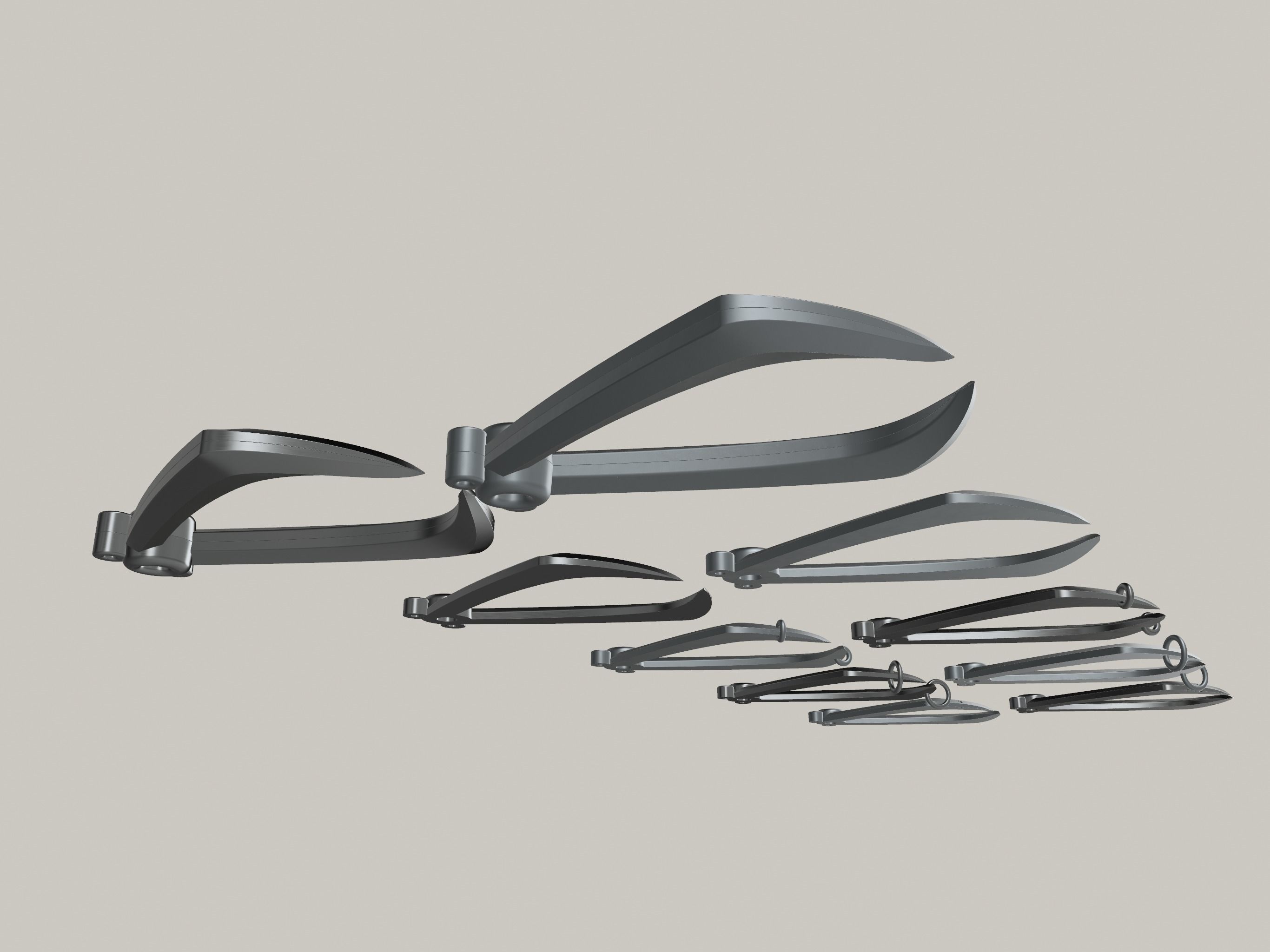 THE WOLFS VAMBRACE EMBLEM ASSASSINS CREED LOGO CONNORS GAUNTLET 3D print model_7