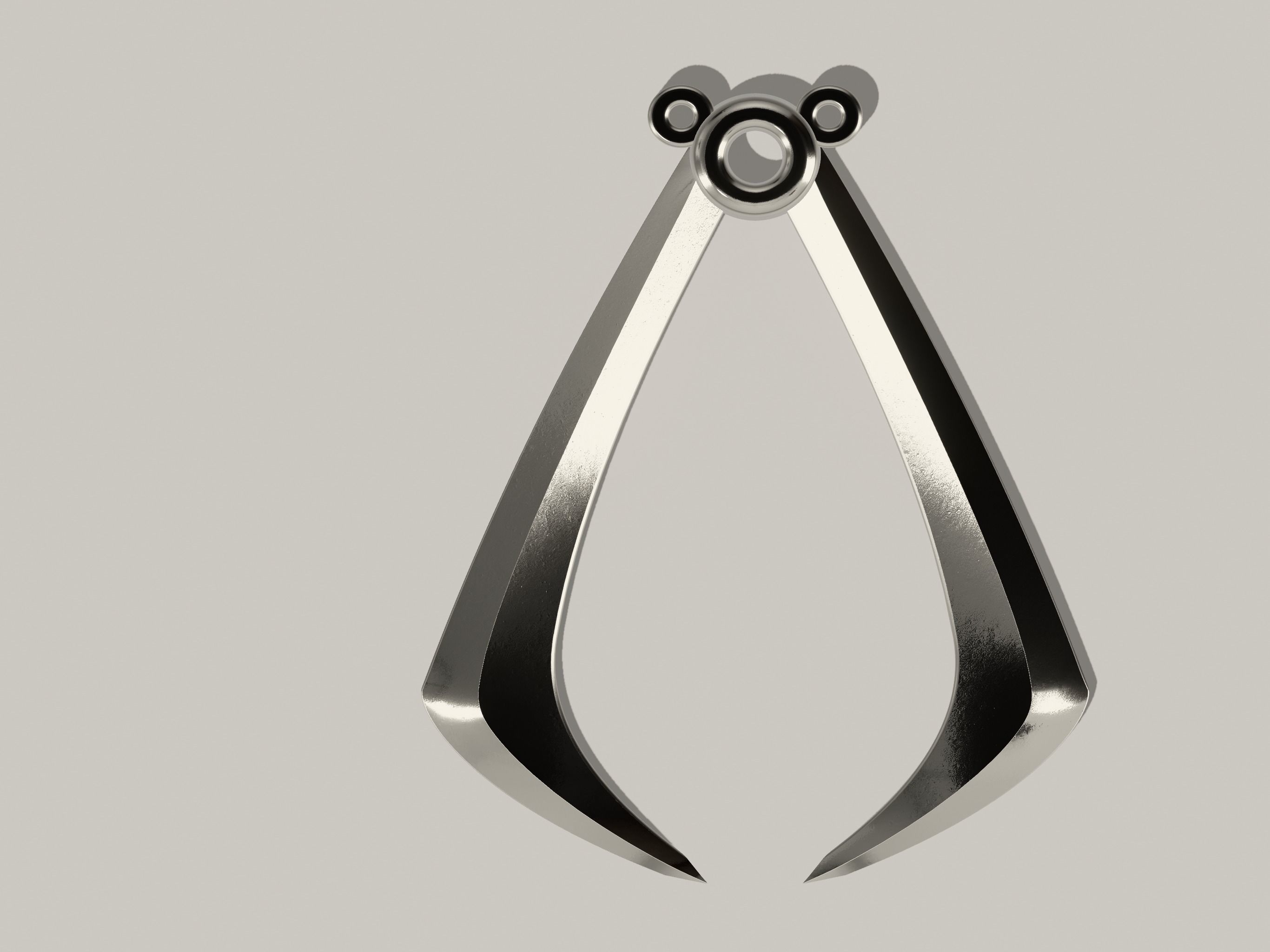 THE WOLFS VAMBRACE EMBLEM ASSASSINS CREED LOGO CONNORS GAUNTLET 3D print model_6