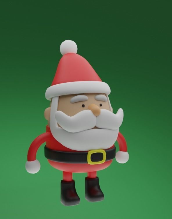 Xmas 3D Low-poly 3D model_1