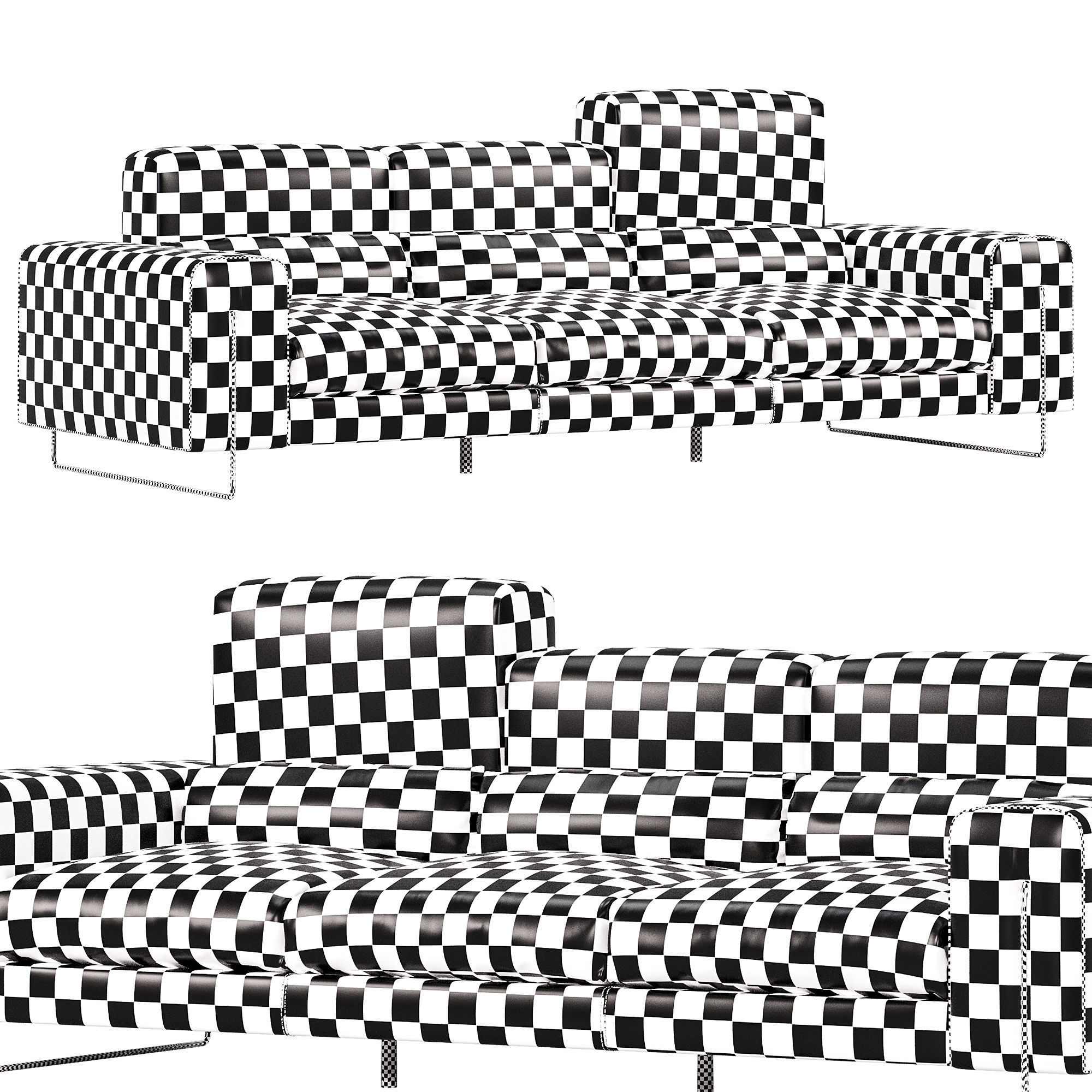 Newport Sofa By Gamma 3D model_3