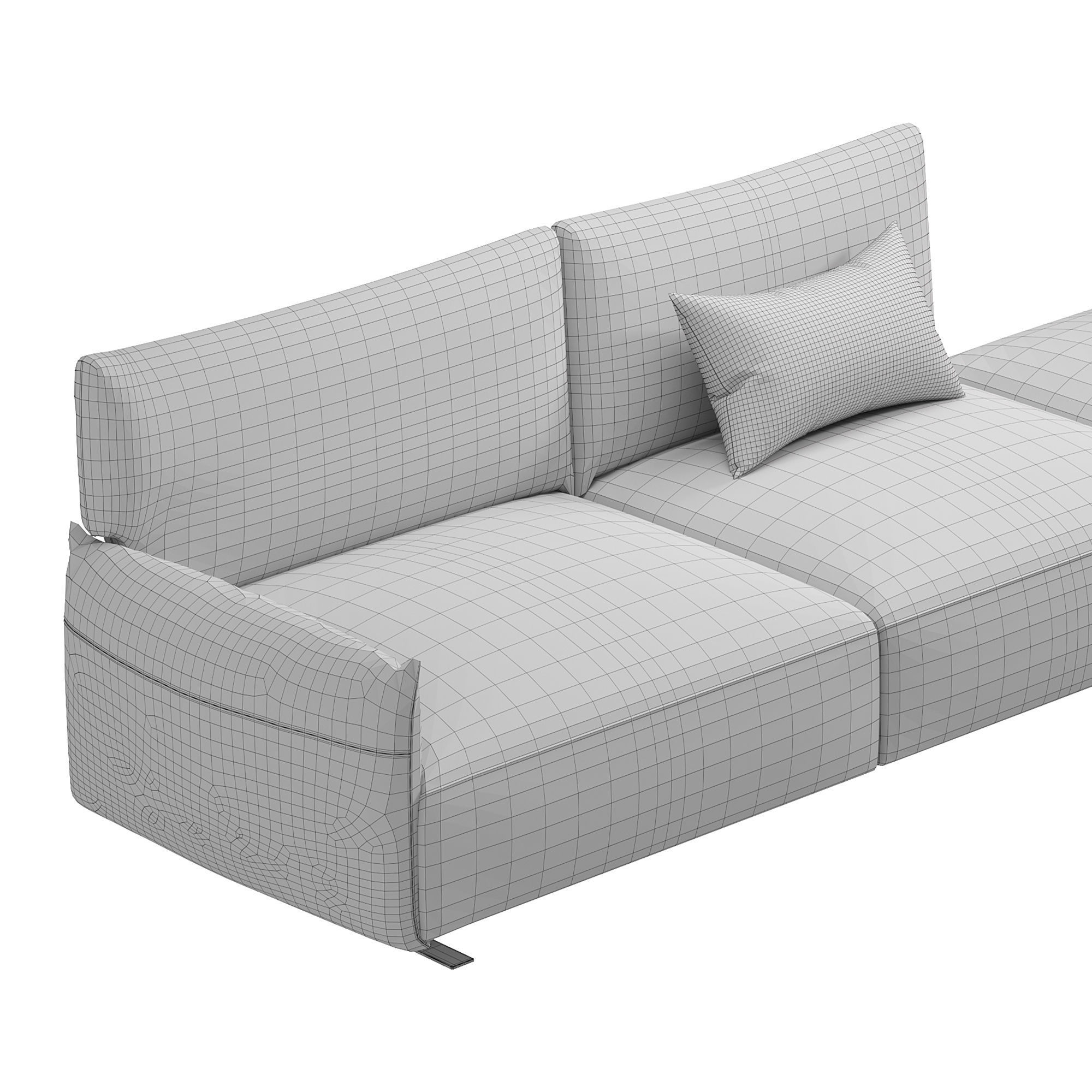 Cocoon Sofa By GAMMA 3D model_2