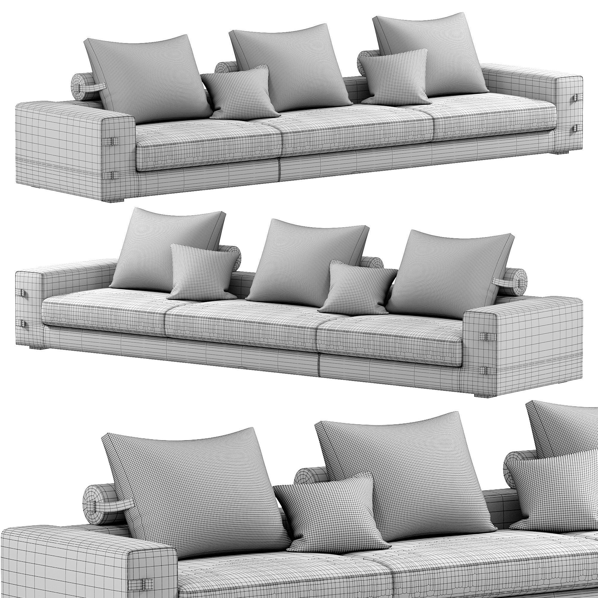 Gregory Sofa By Gamma  3D model_3