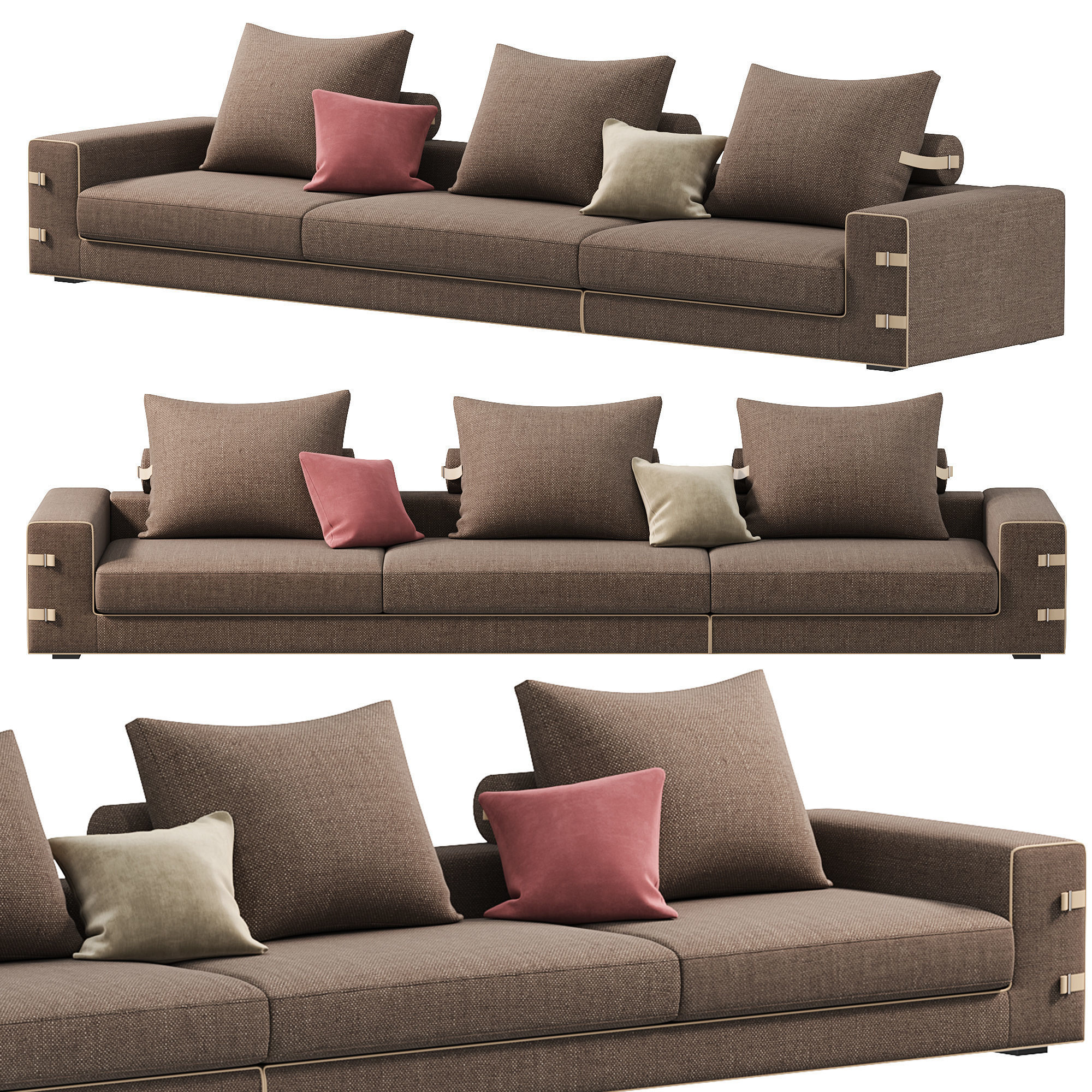 Gregory Sofa By Gamma  3D model_2