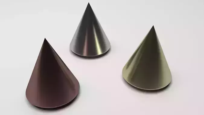 3D Print Ready Metal Cones