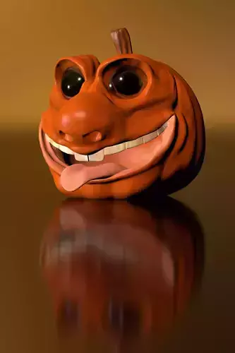 Halloween Pumpkin Head - 3D Model File Free 3D print model