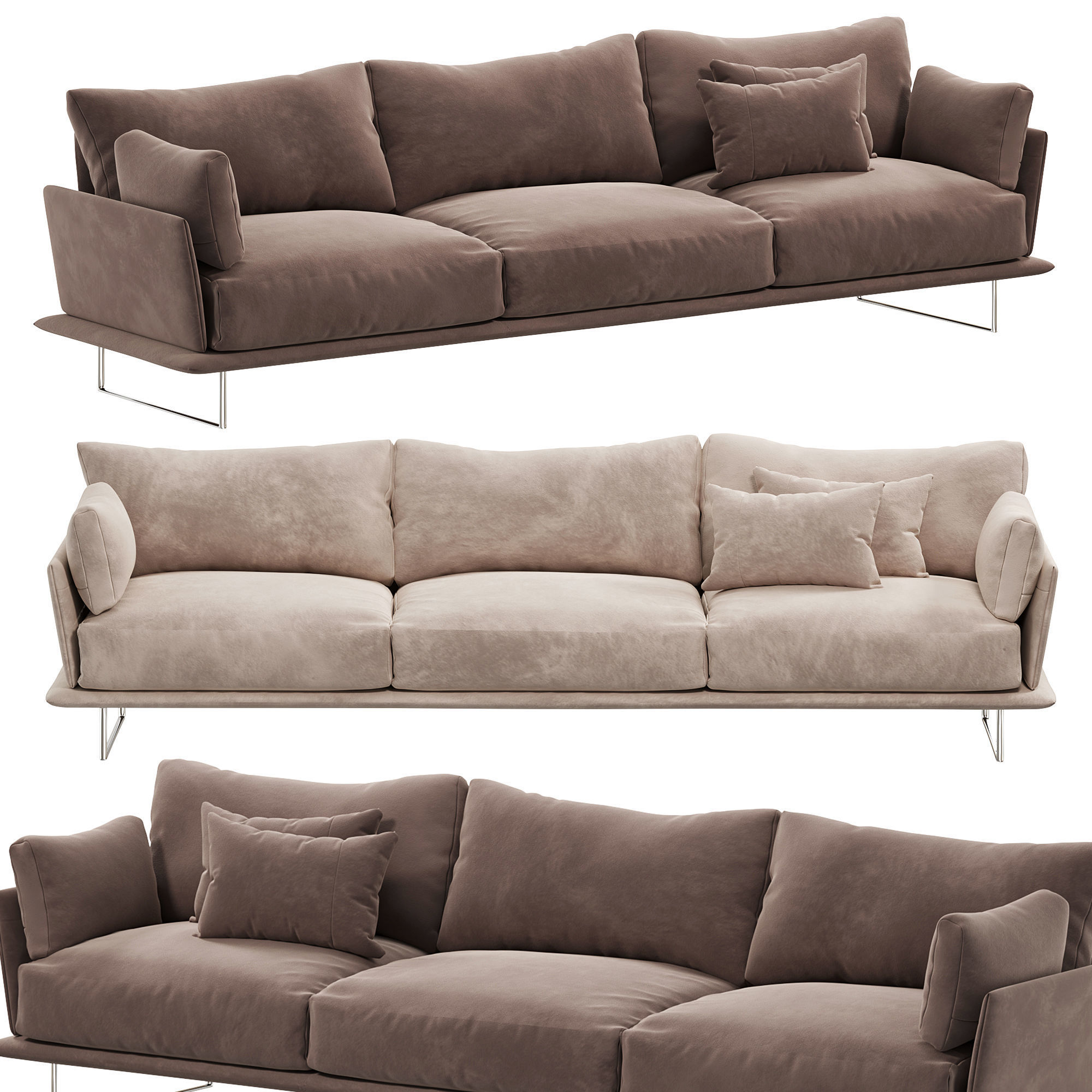 VESSEL sofa by Gamma 3D model_1