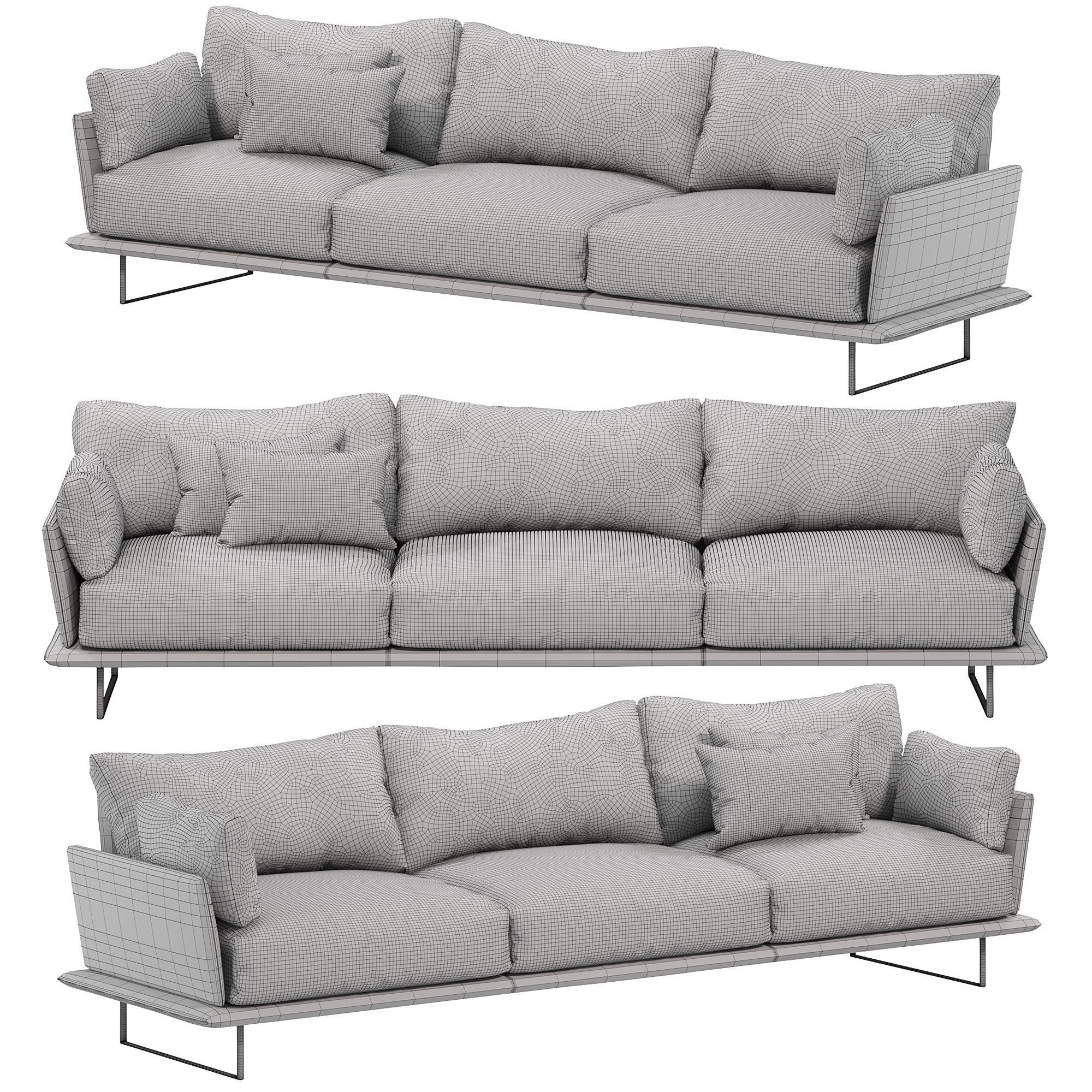 VESSEL sofa by Gamma 3D model_2