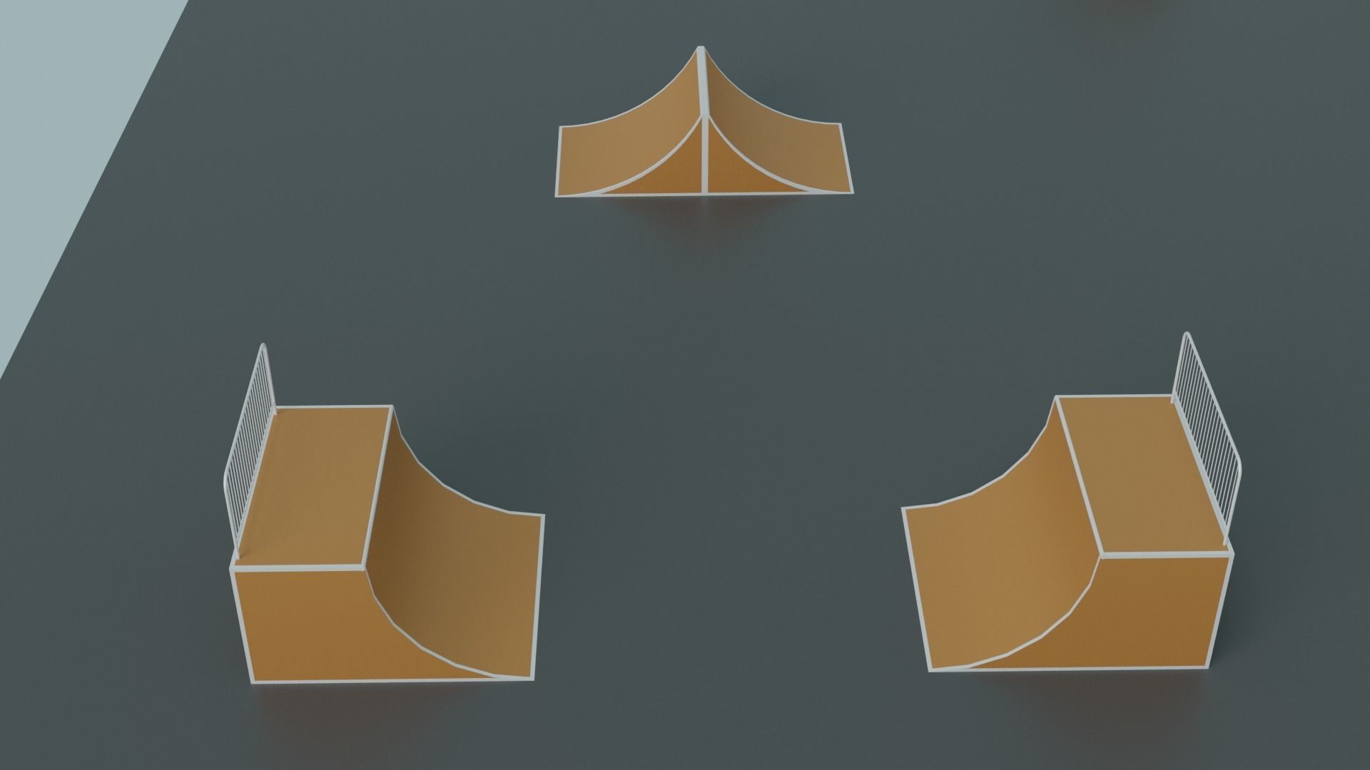 Skate Park Low-poly 3D model_12
