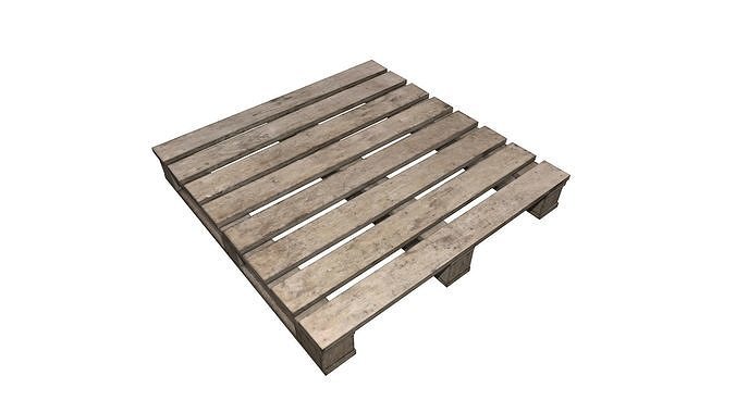 pallet Low-poly 3D model