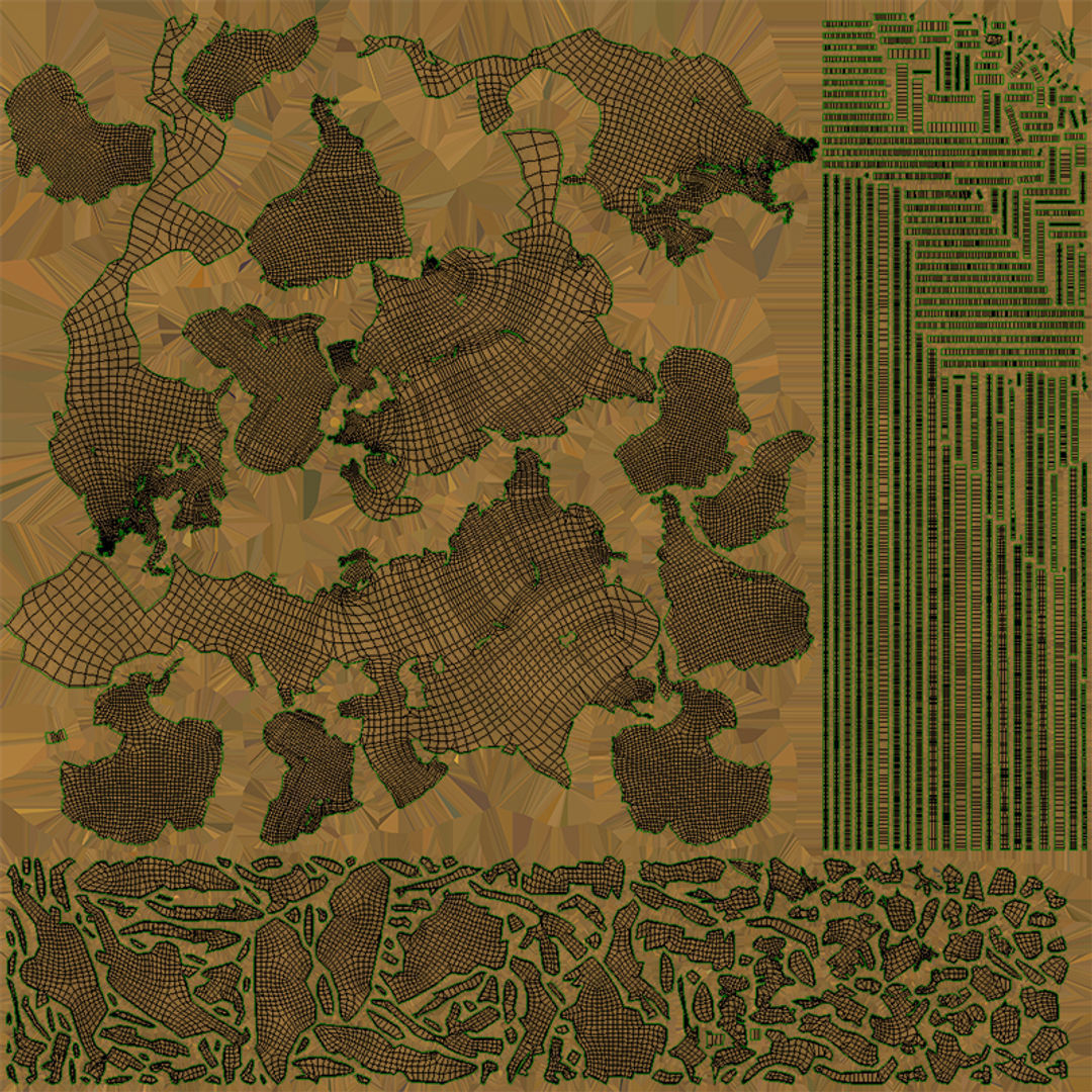 Earth Globe Golden Style Low-poly 3D model_7