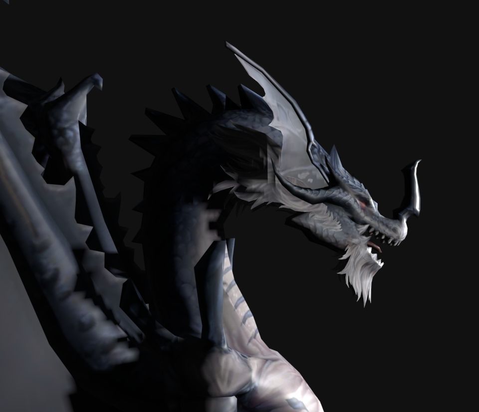 blue dragon  3D model_3