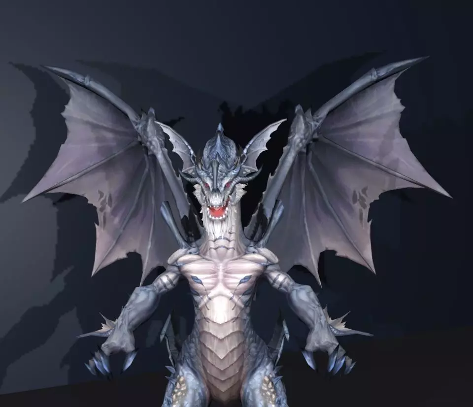 blue dragon  3D model_0