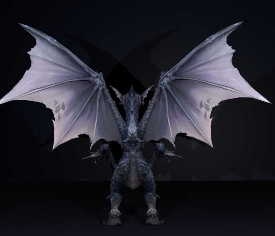 blue dragon  3D model_4