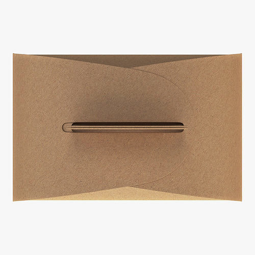 Package Cardboard Treat Box M 1 3D model 2