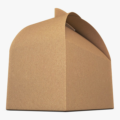 Package Cardboard Treat Box M 1 3D model 3