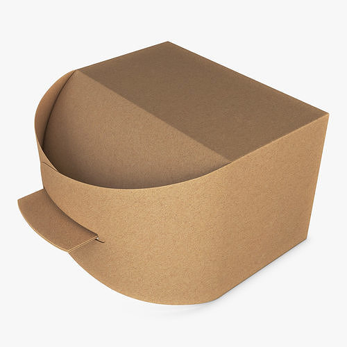 Package Cardboard Treat Box M 1 3D model 7