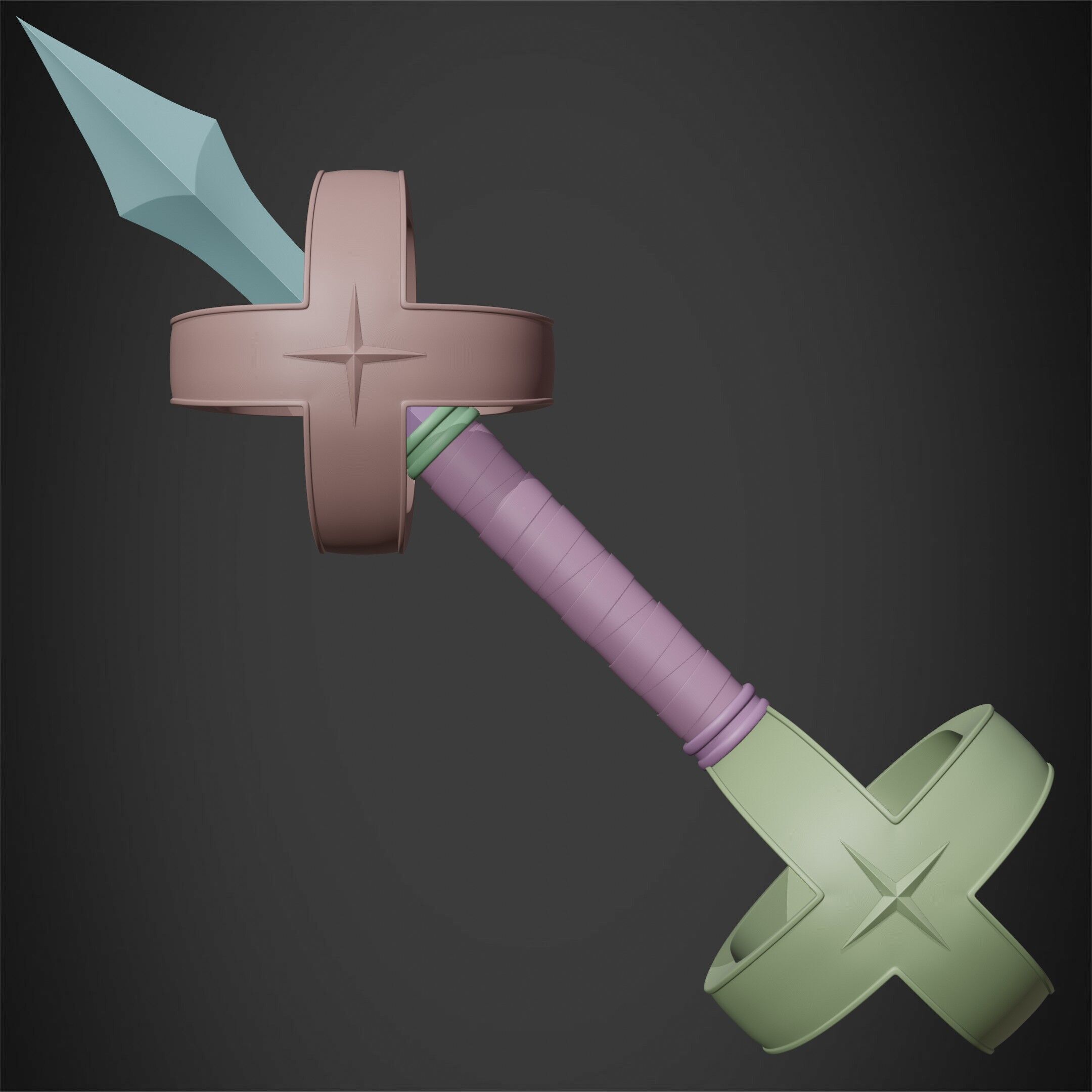 Kamutoke Sukuna Cursed Dagger for Cosplay 3D print model_15