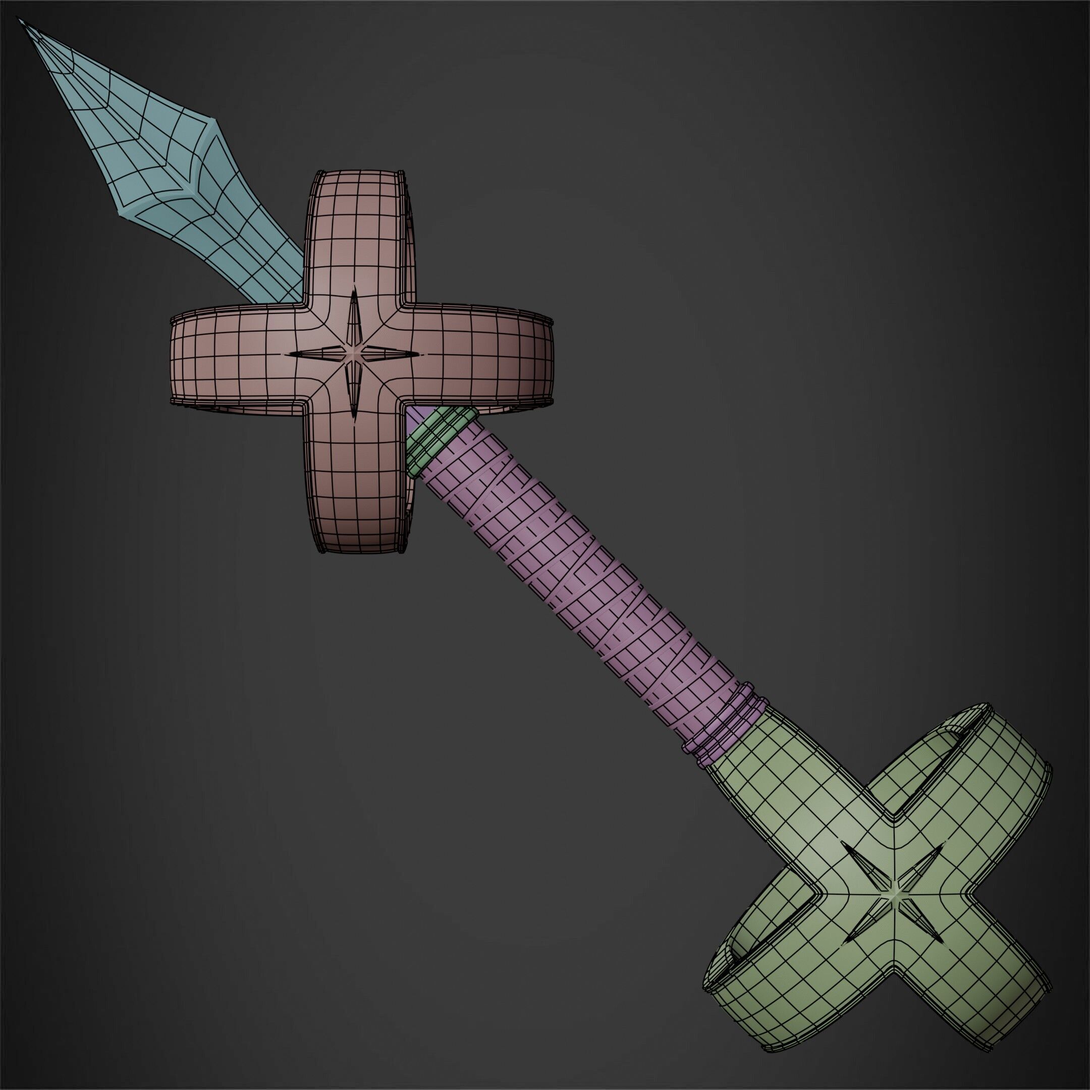 Kamutoke Sukuna Cursed Dagger for Cosplay 3D print model_24