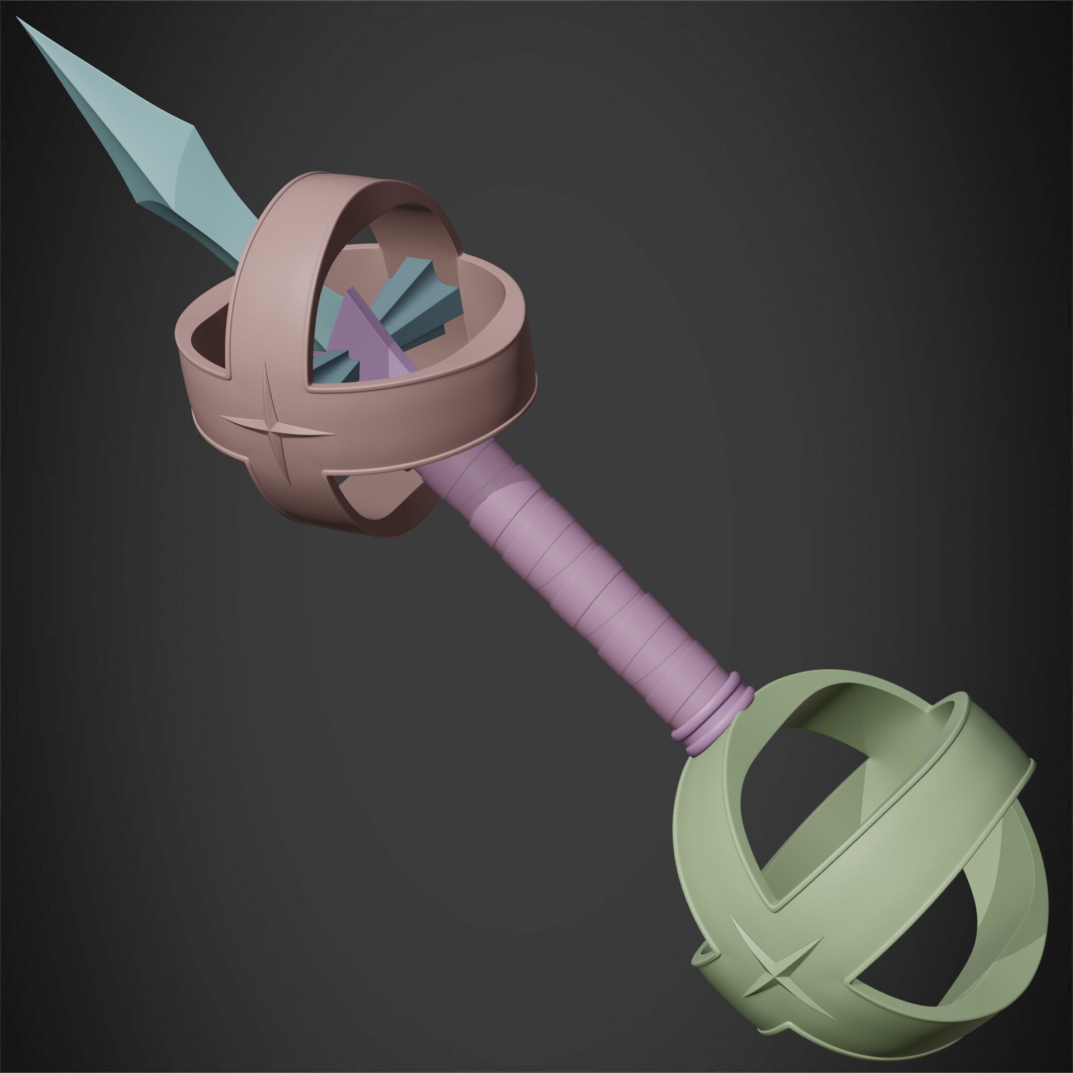 Kamutoke Sukuna Cursed Dagger for Cosplay 3D print model_17