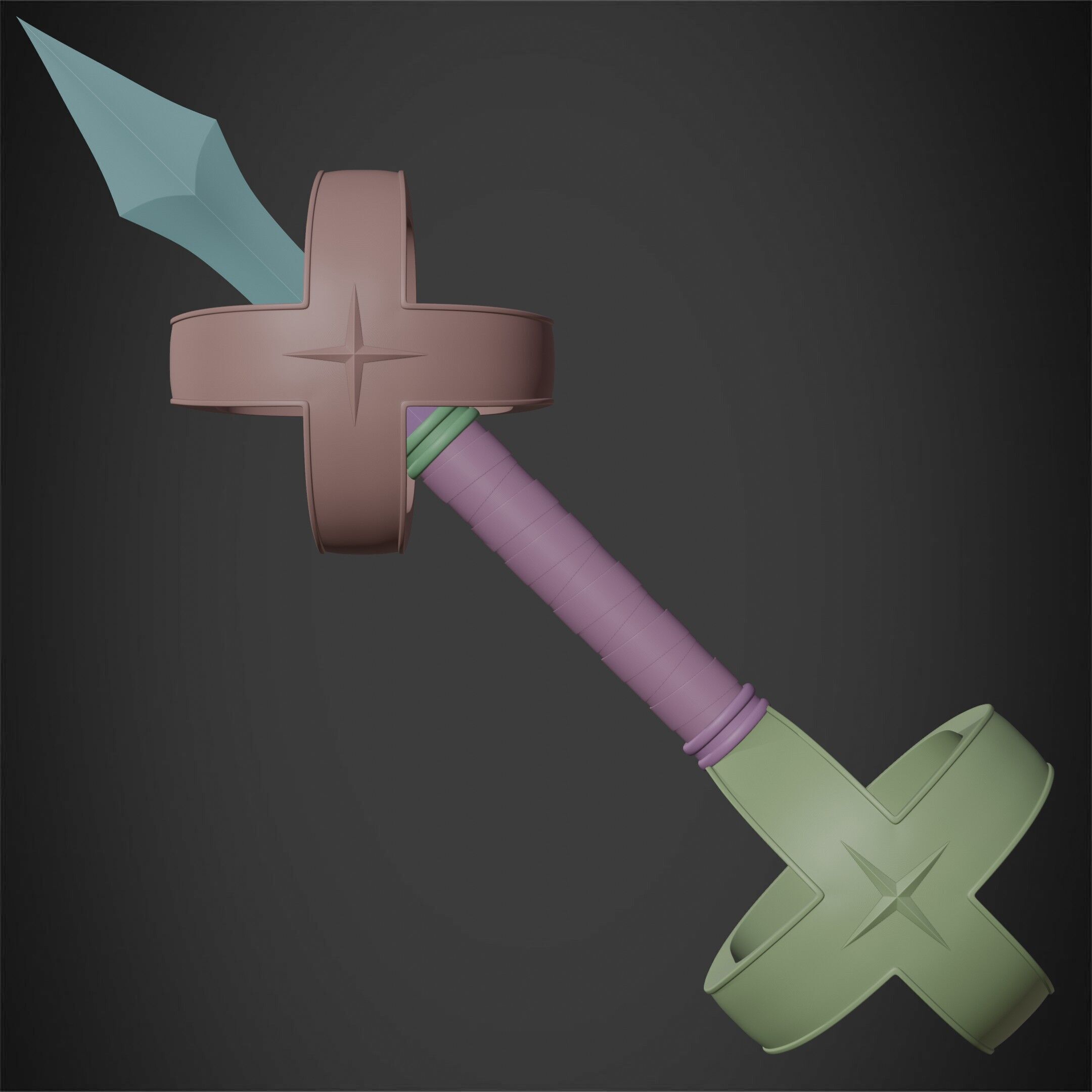 Kamutoke Sukuna Cursed Dagger for Cosplay 3D print model_23