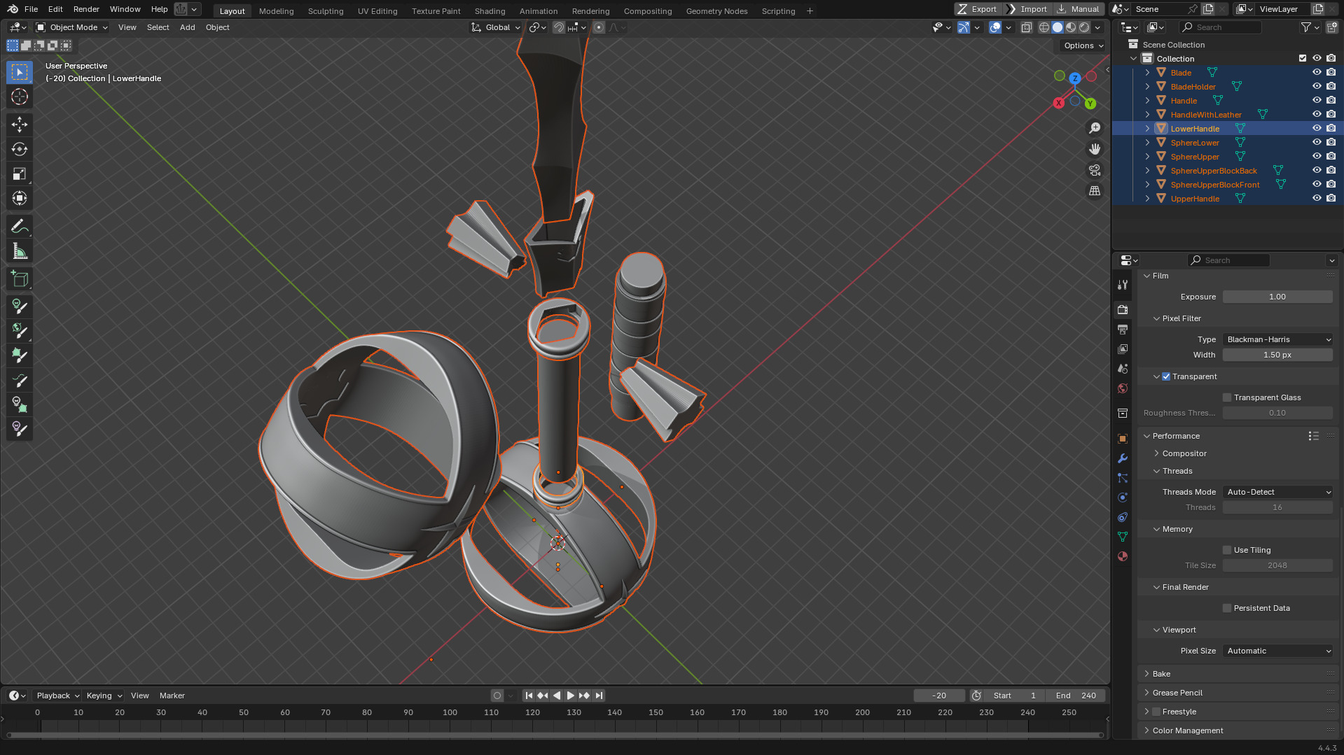 Kamutoke Sukuna Cursed Dagger for Cosplay 3D print model_12