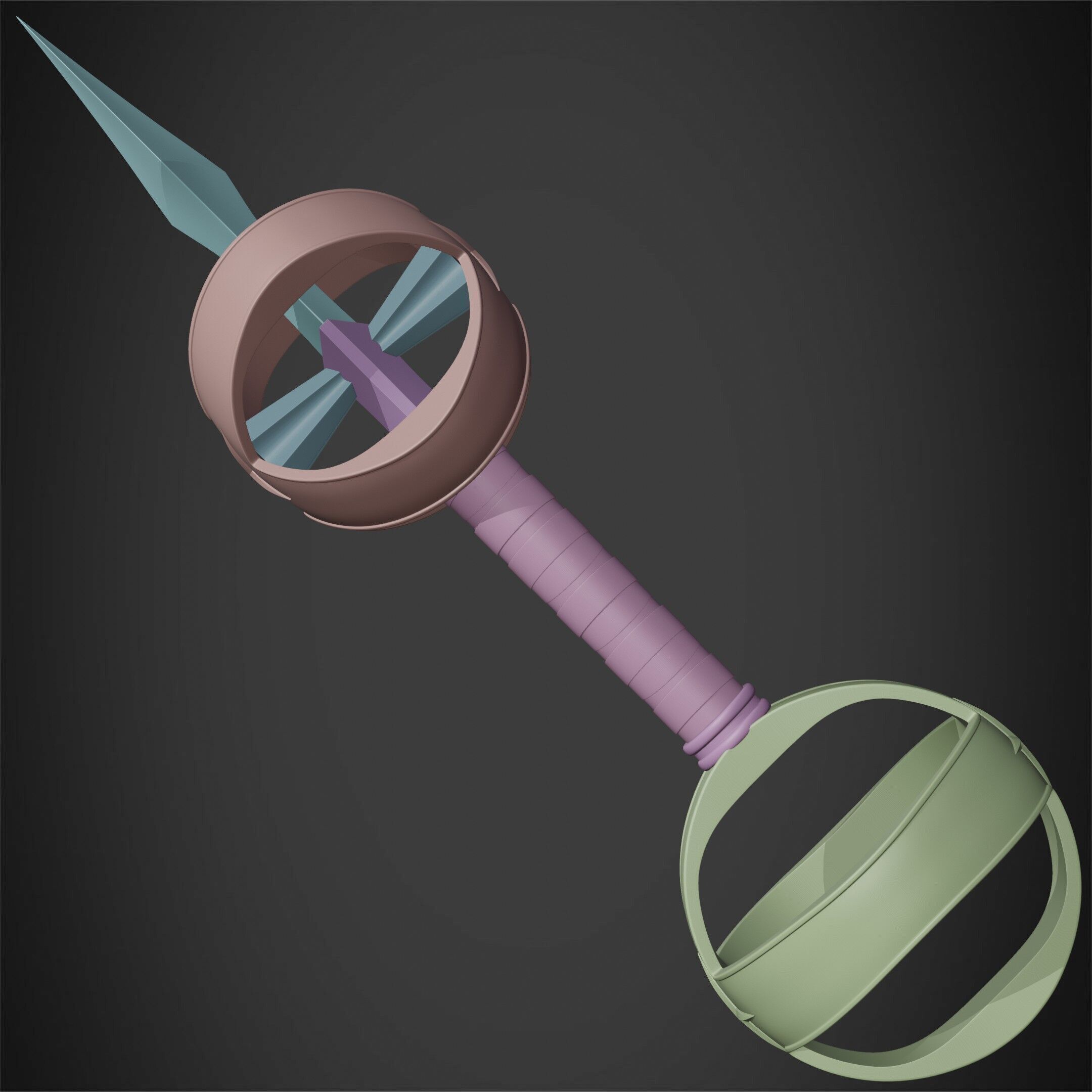 Kamutoke Sukuna Cursed Dagger for Cosplay 3D print model_19
