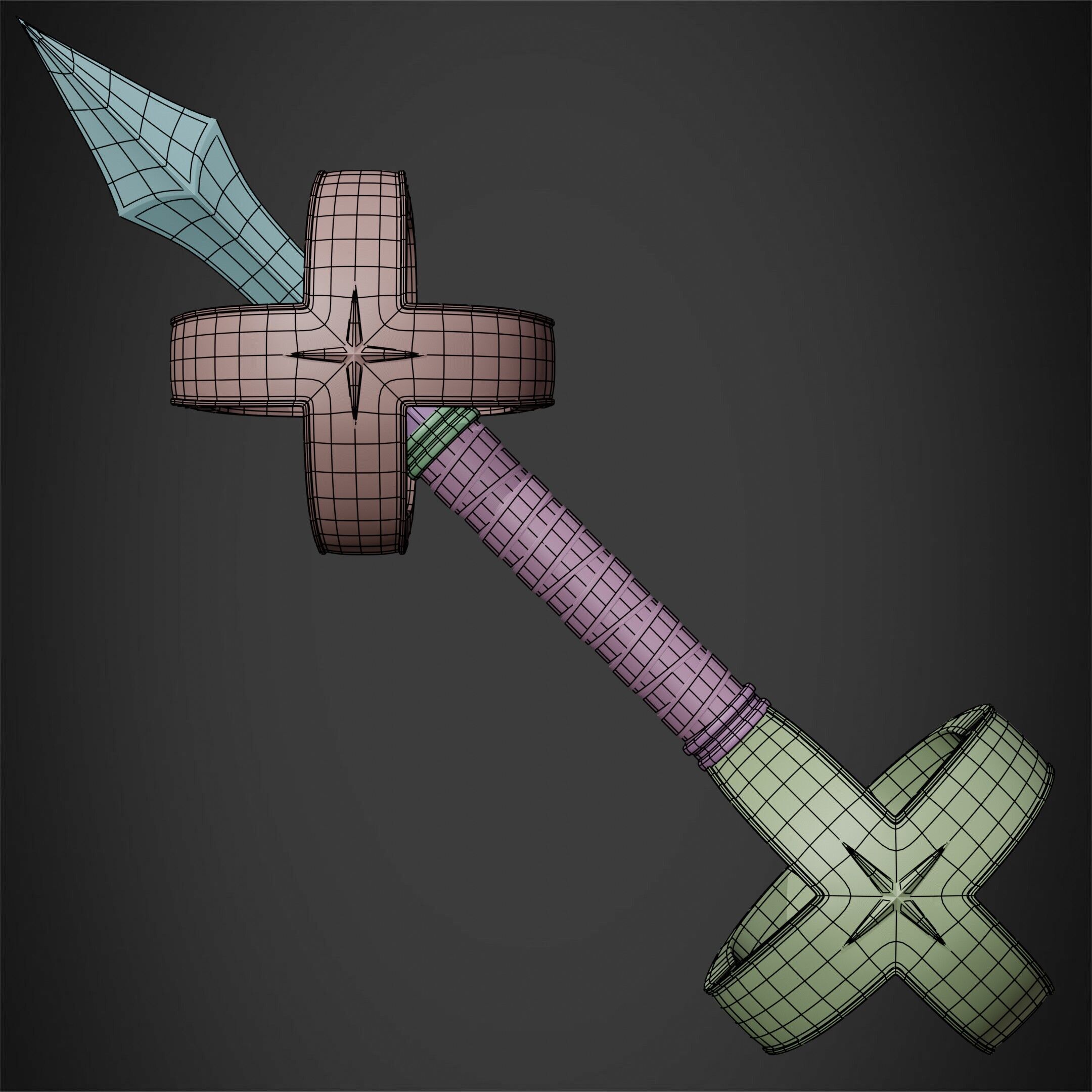 Kamutoke Sukuna Cursed Dagger for Cosplay 3D print model_16