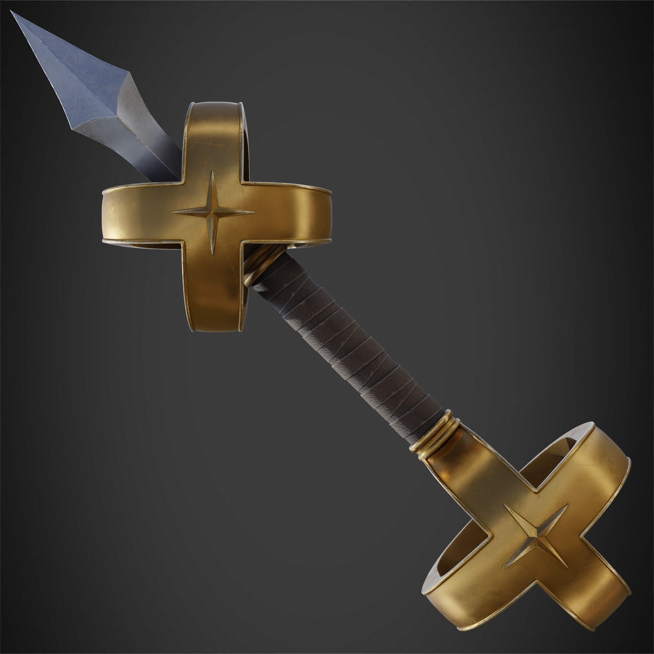Kamutoke Sukuna Cursed Dagger for Cosplay 3D print model_7