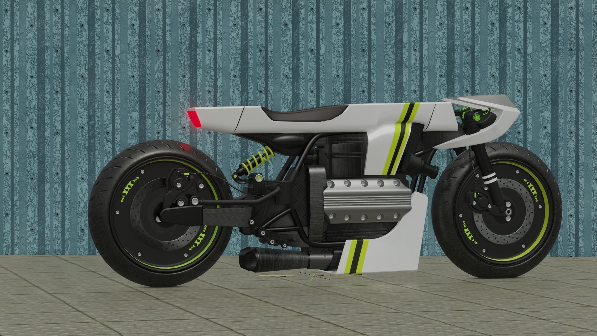 Sci-fi Bike concept 3D model_28