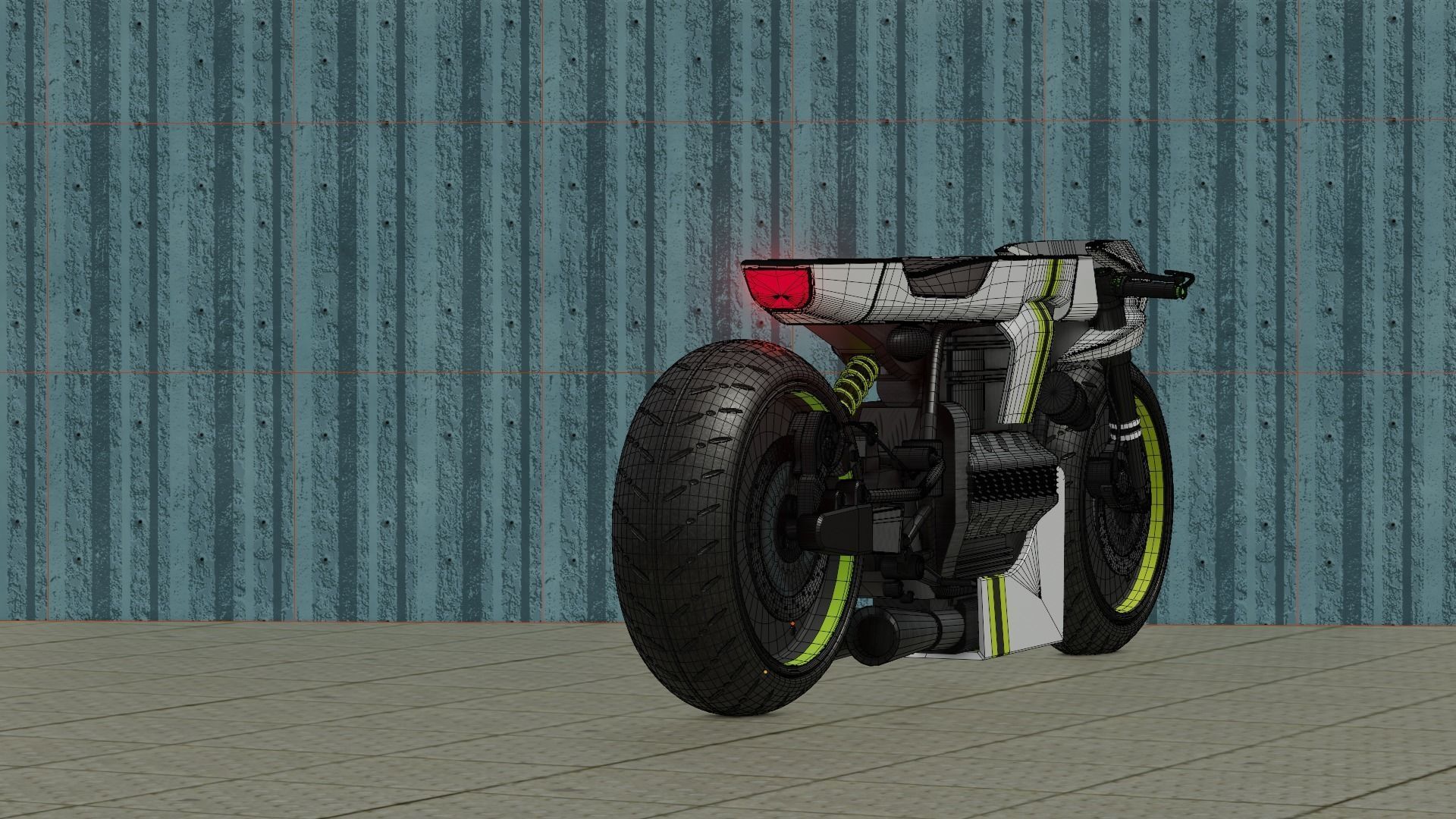 Sci-fi Bike concept 3D model_108