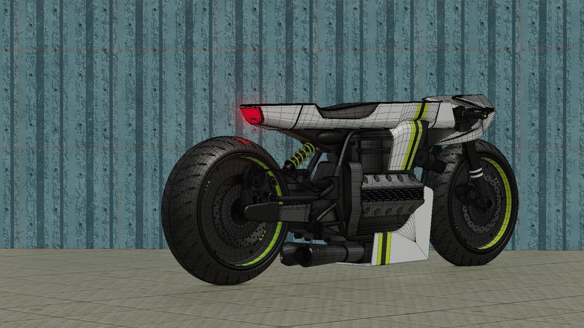 Sci-fi Bike concept 3D model_110