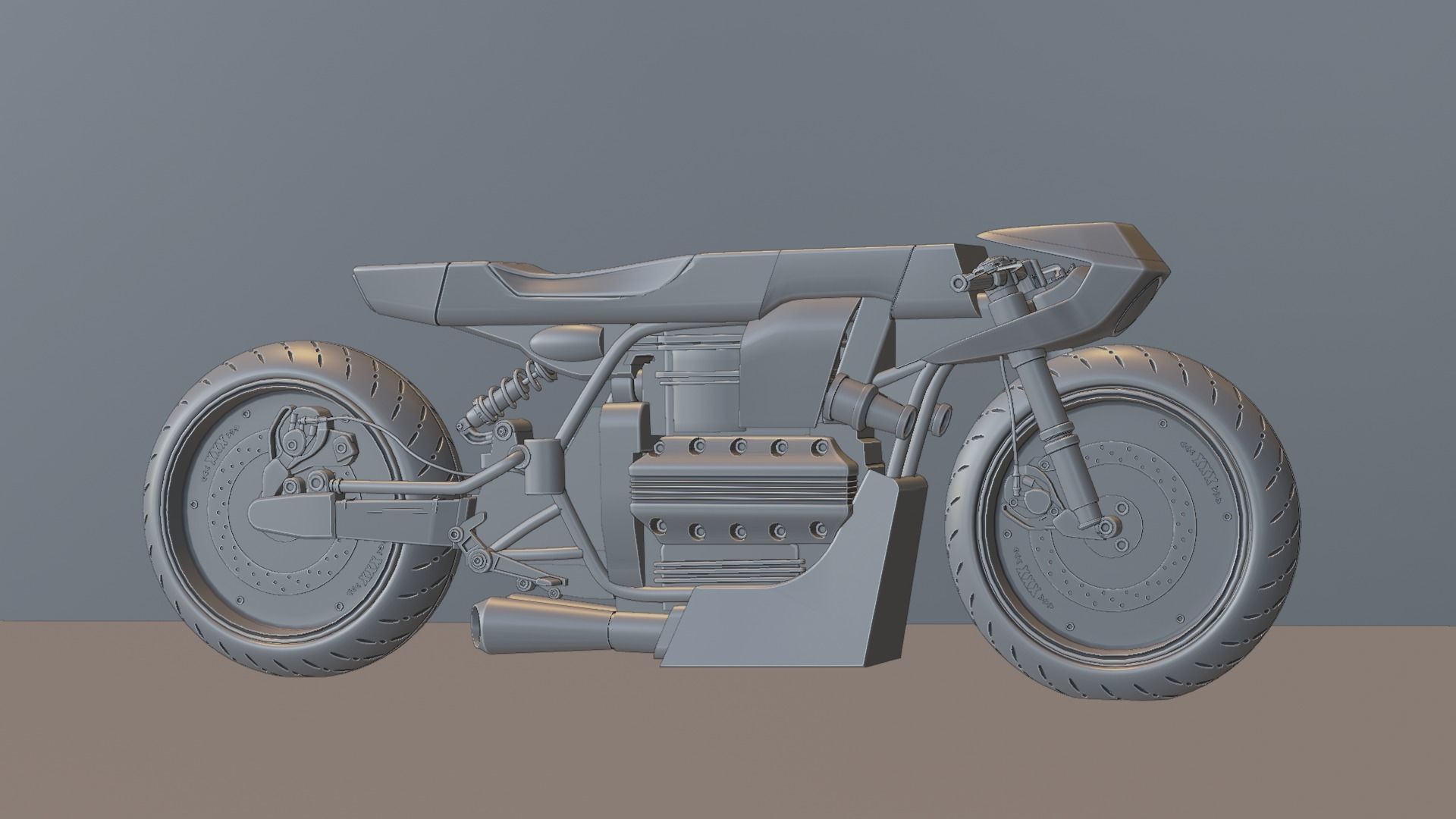 Sci-fi Bike concept 3D model_82
