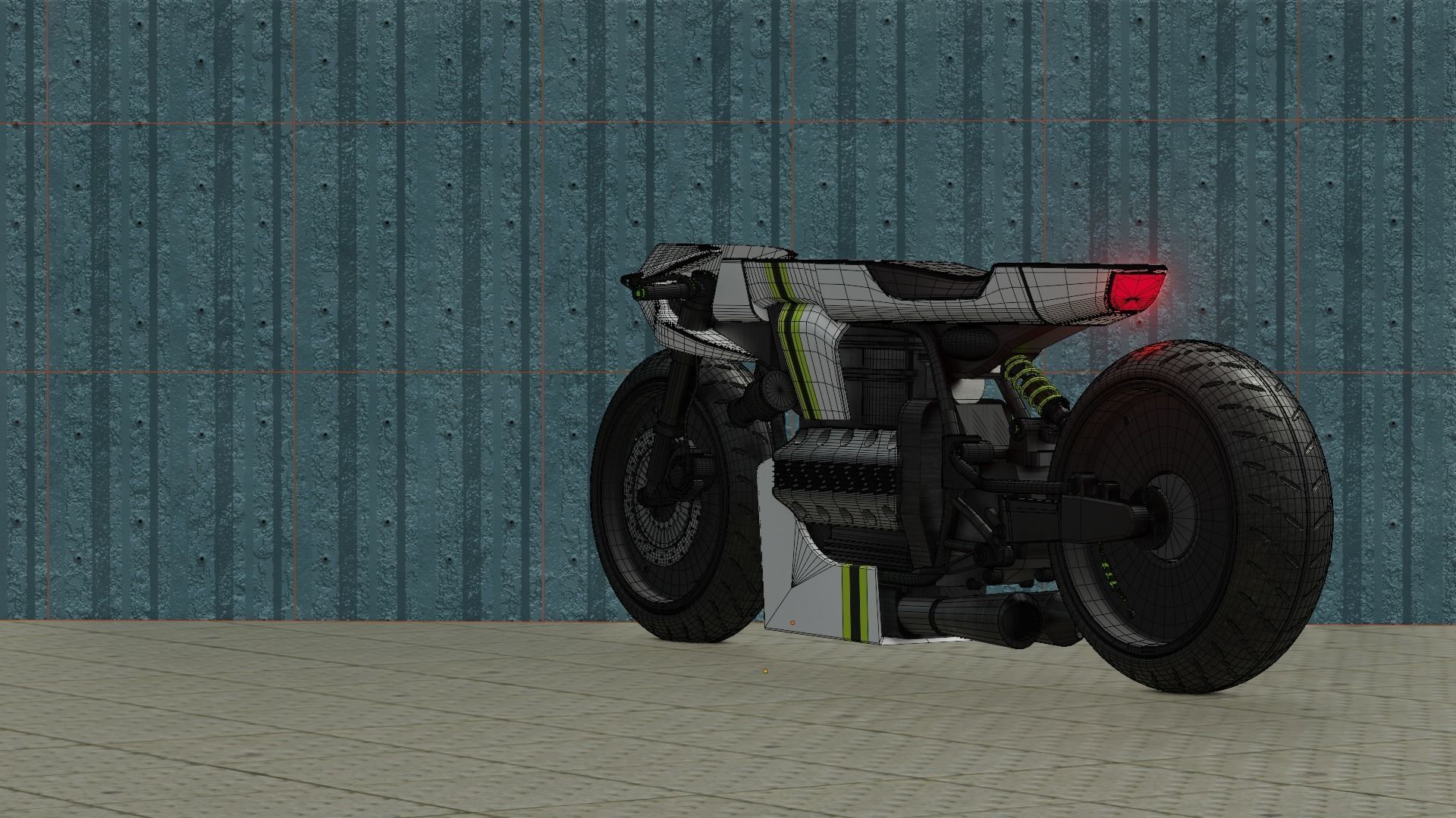 Sci-fi Bike concept 3D model_111