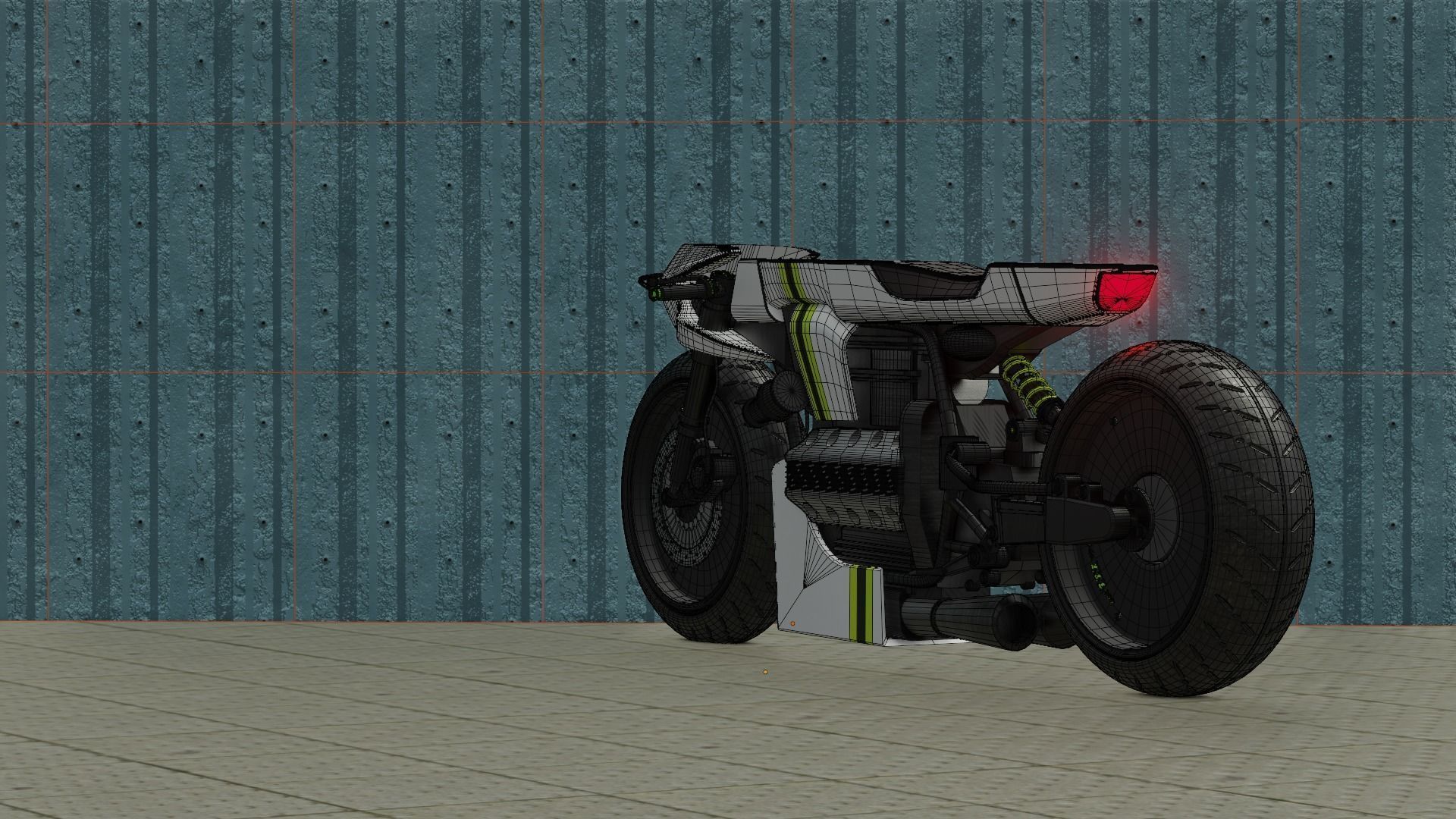 Sci-fi Bike concept 3D model_106