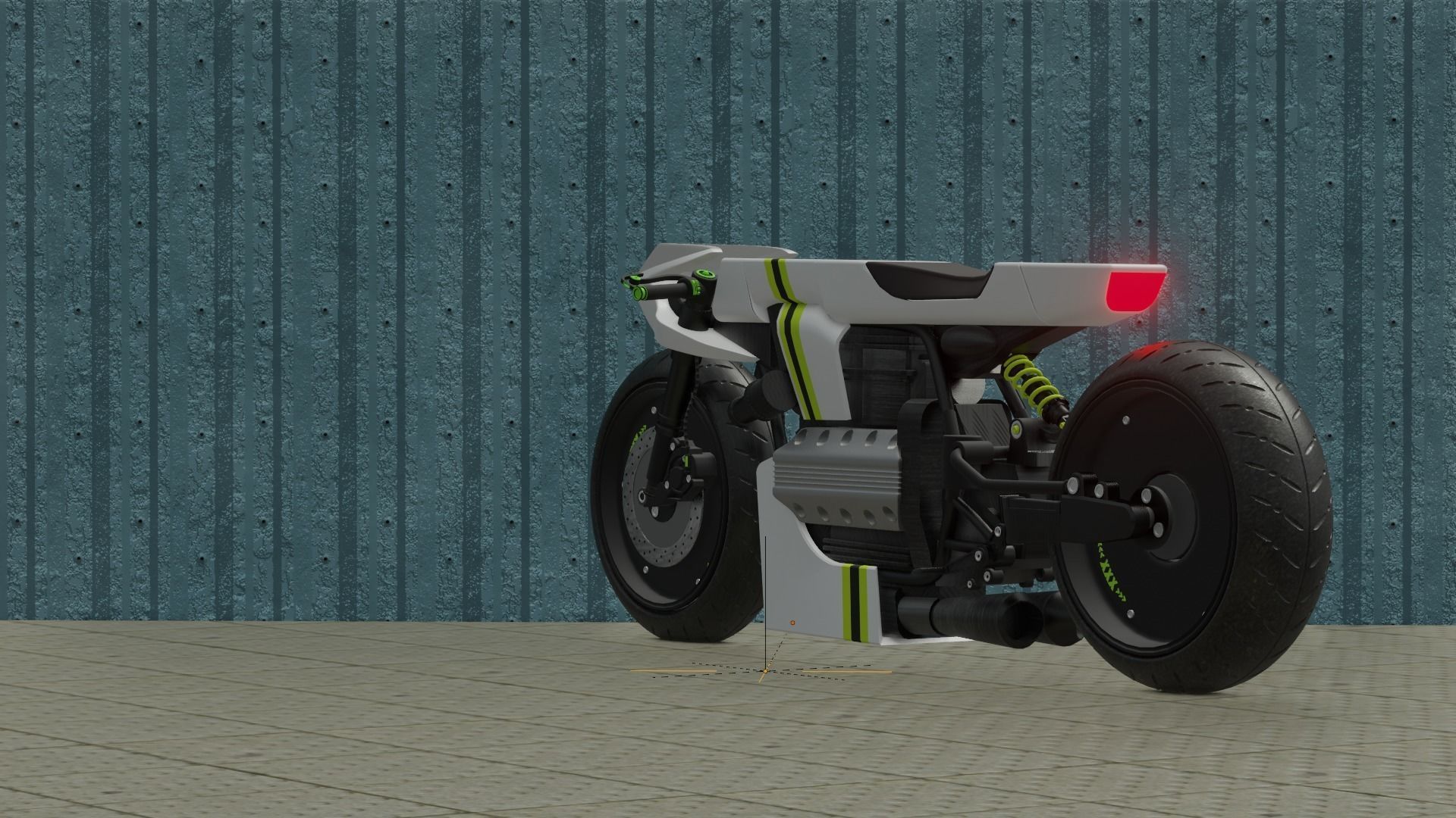 Sci-fi Bike concept 3D model_33