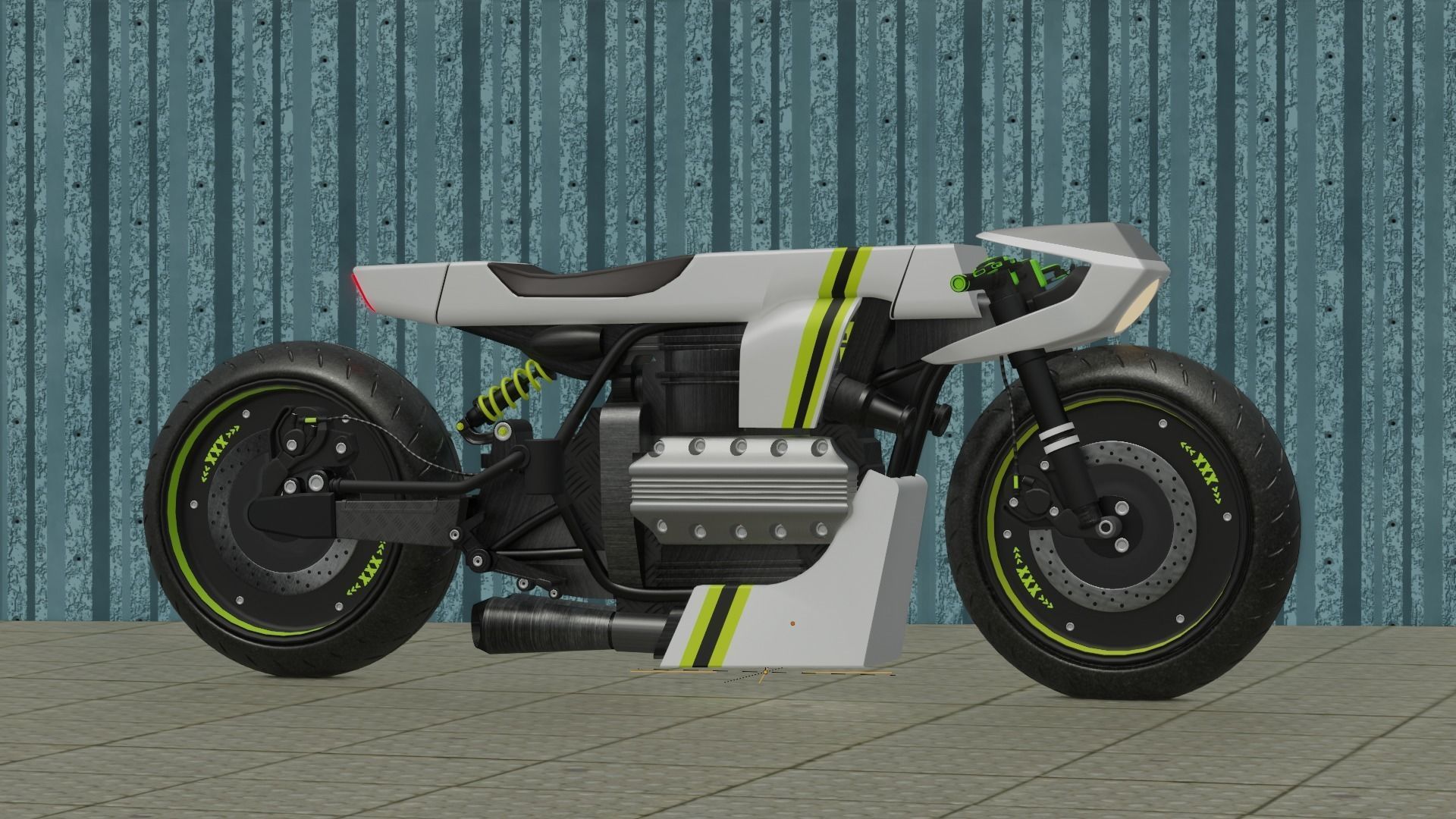 Sci-fi Bike concept 3D model_22