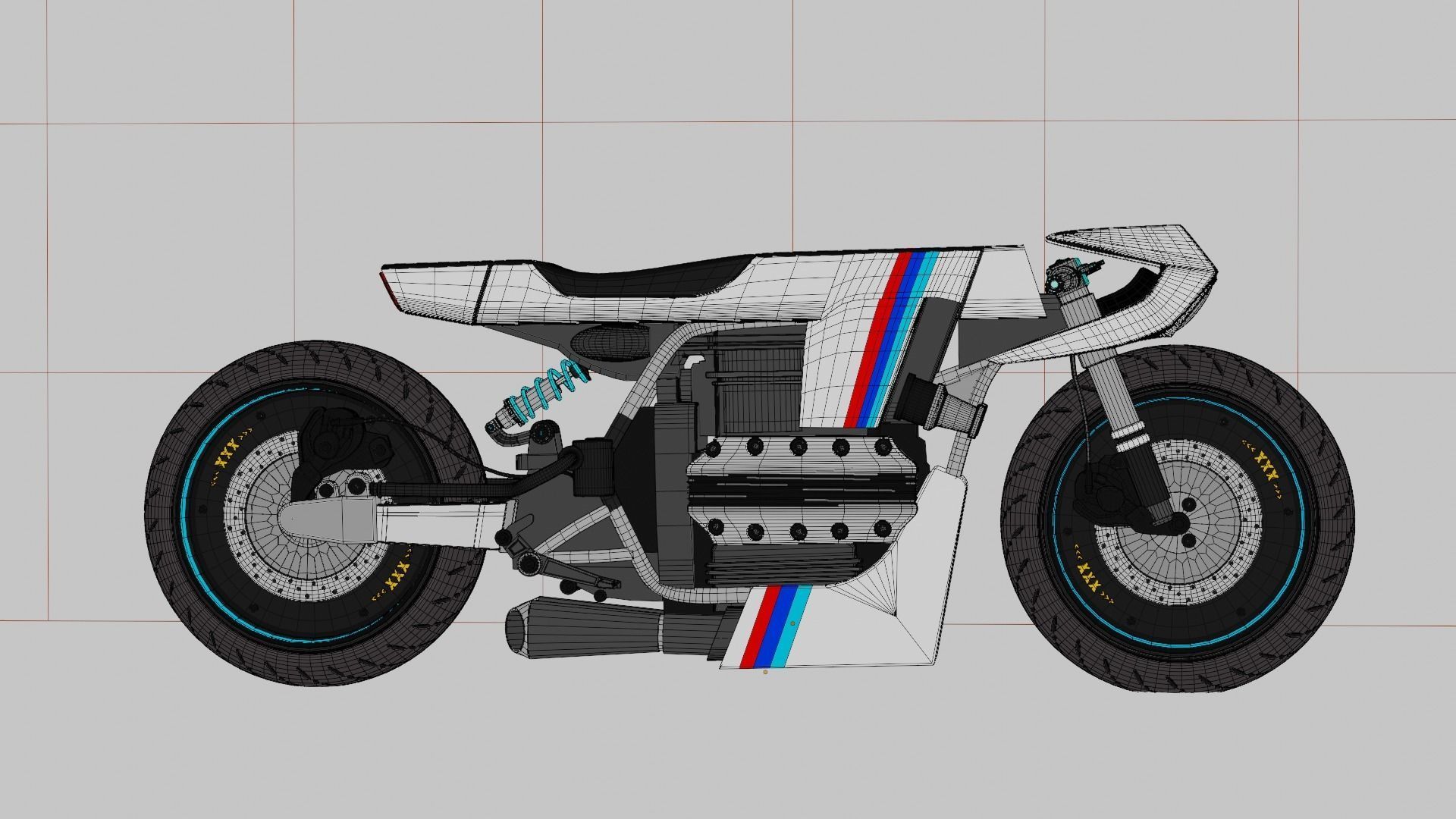 Sci-fi Bike concept 3D model_58