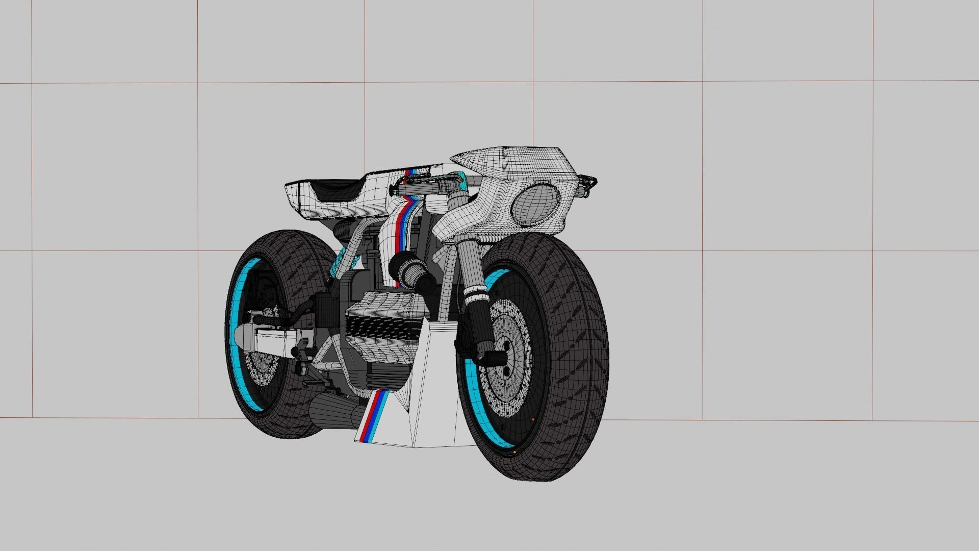 Sci-fi Bike concept 3D model_101
