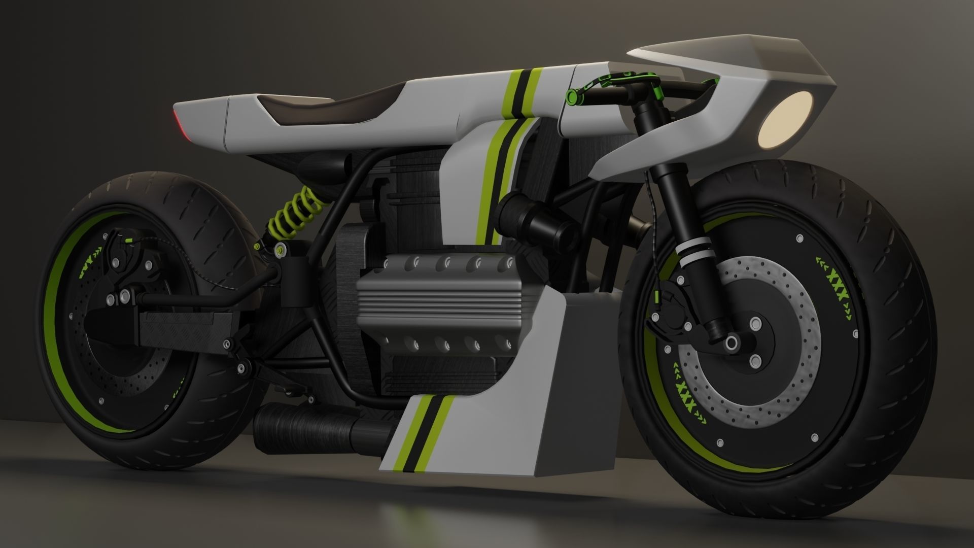 Sci-fi Bike concept 3D model_10