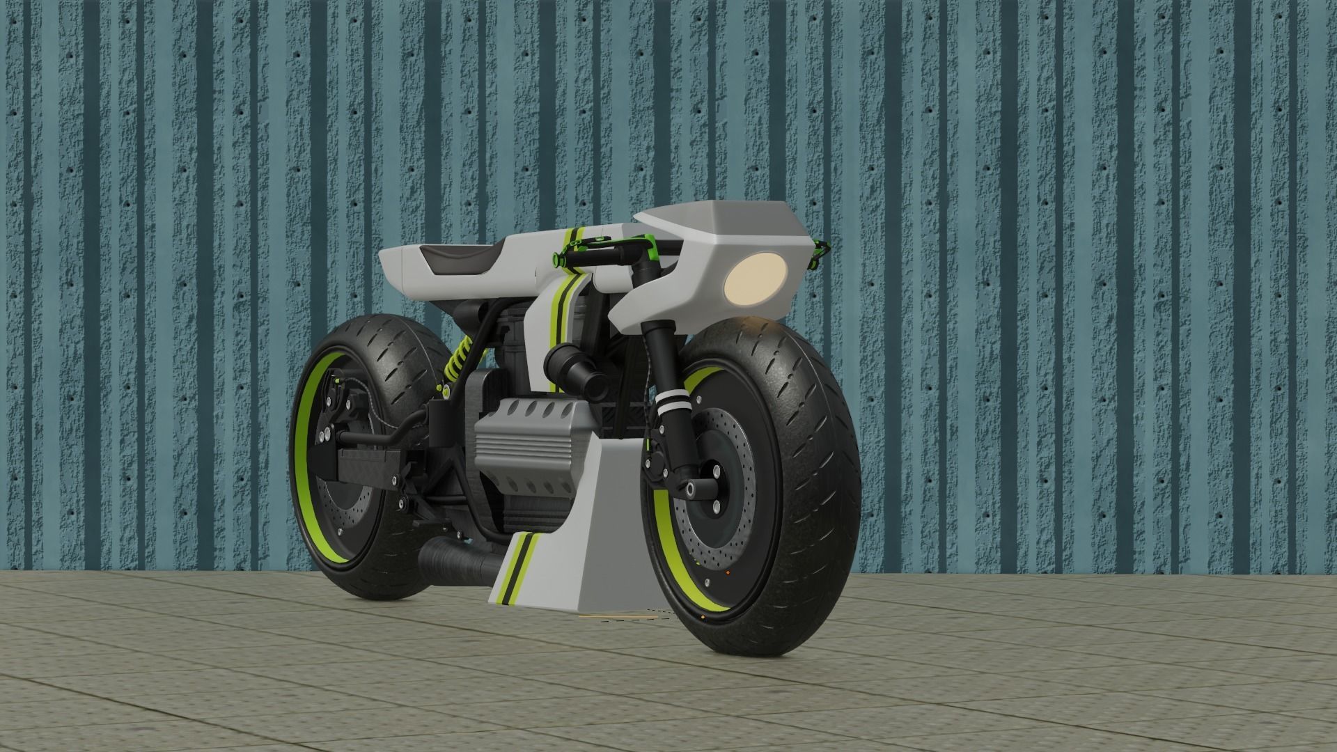 Sci-fi Bike concept 3D model_39
