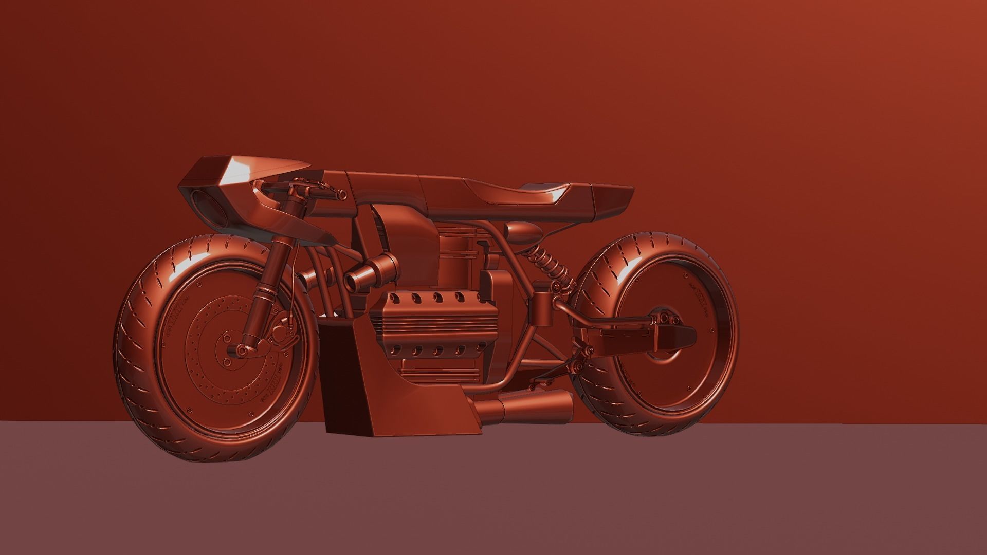 Sci-fi Bike concept 3D model_75
