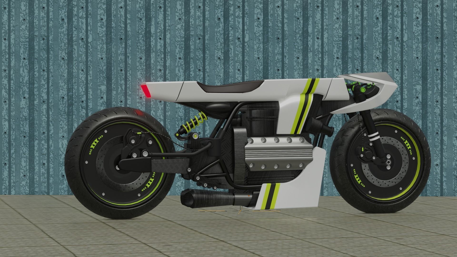 Sci-fi Bike concept 3D model_16