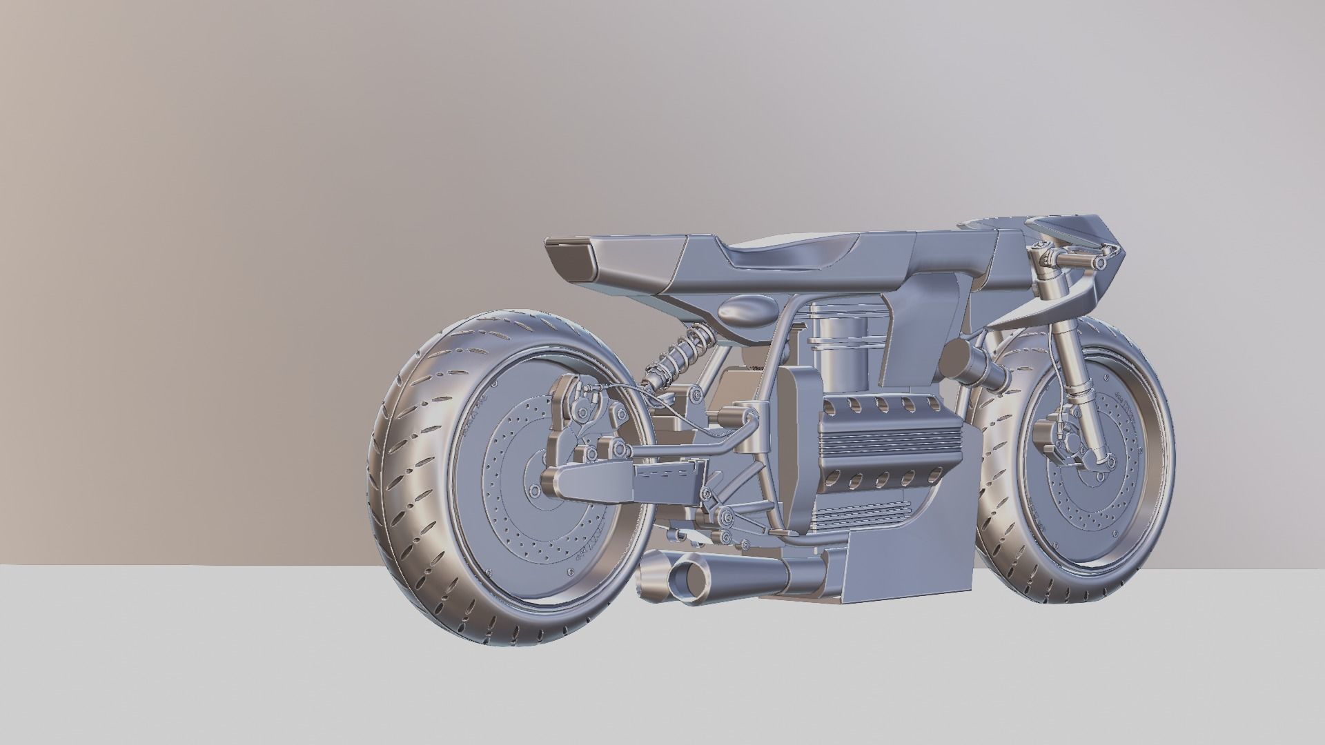 Sci-fi Bike concept 3D model_52
