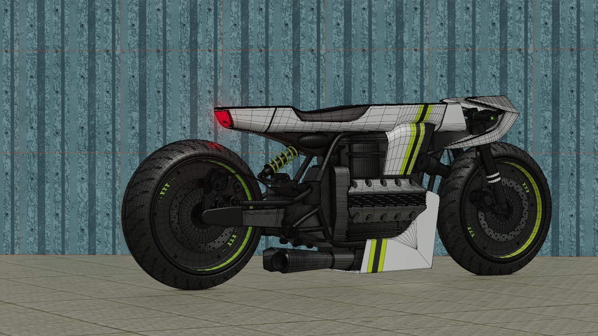 Sci-fi Bike concept 3D model_114