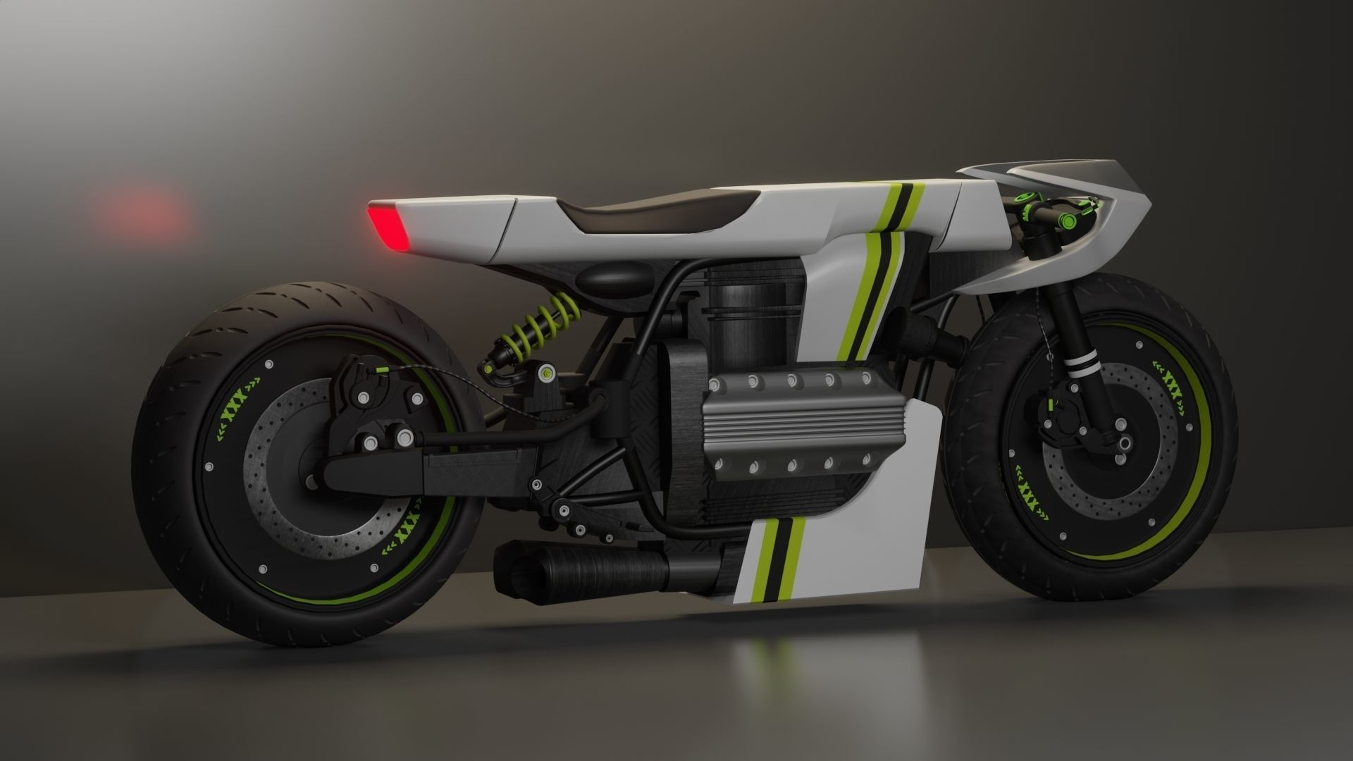 Sci-fi Bike concept 3D model_7